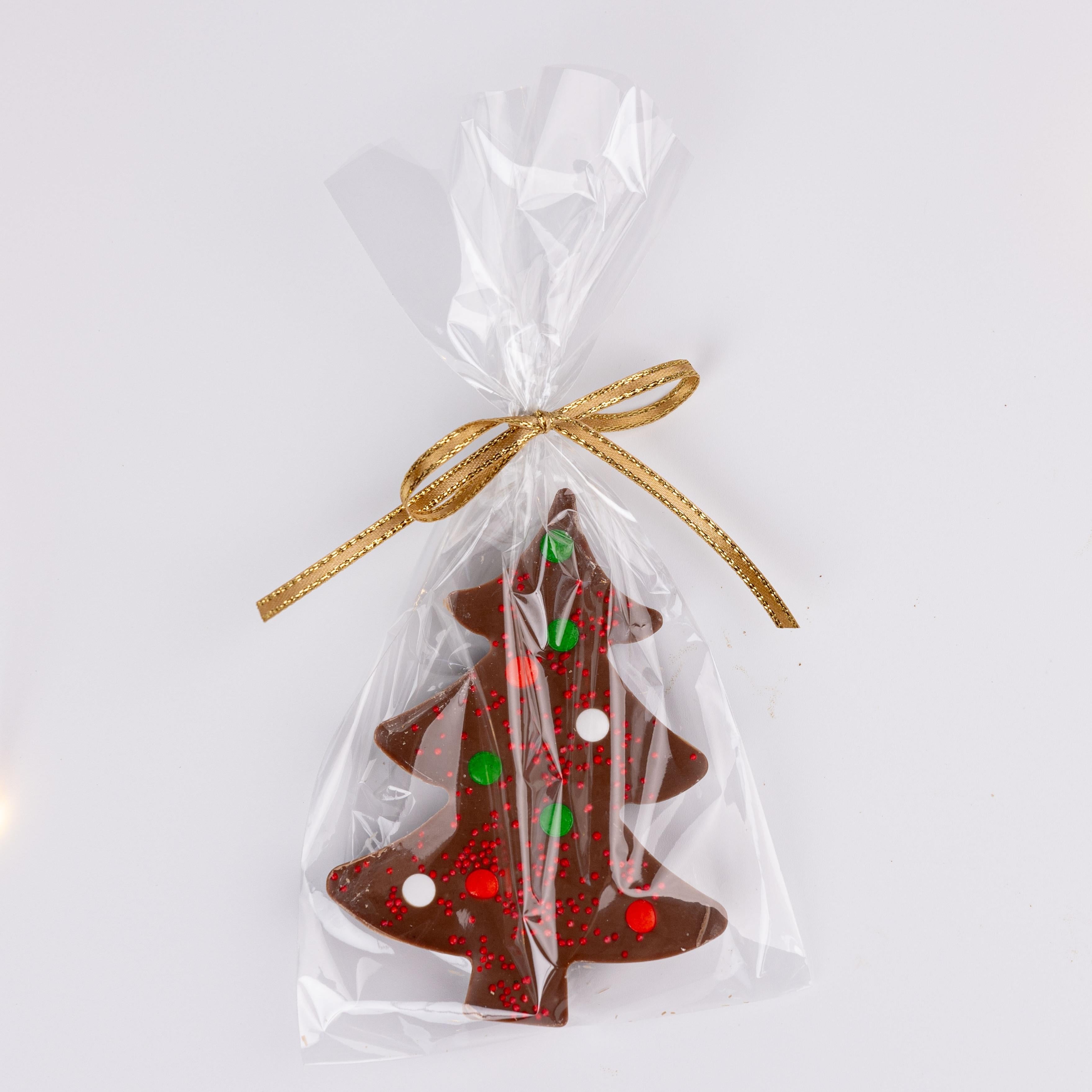 ANJALICHOCOLAT | Mini Christmas Chocolate Trees: Semisweet Chocolate