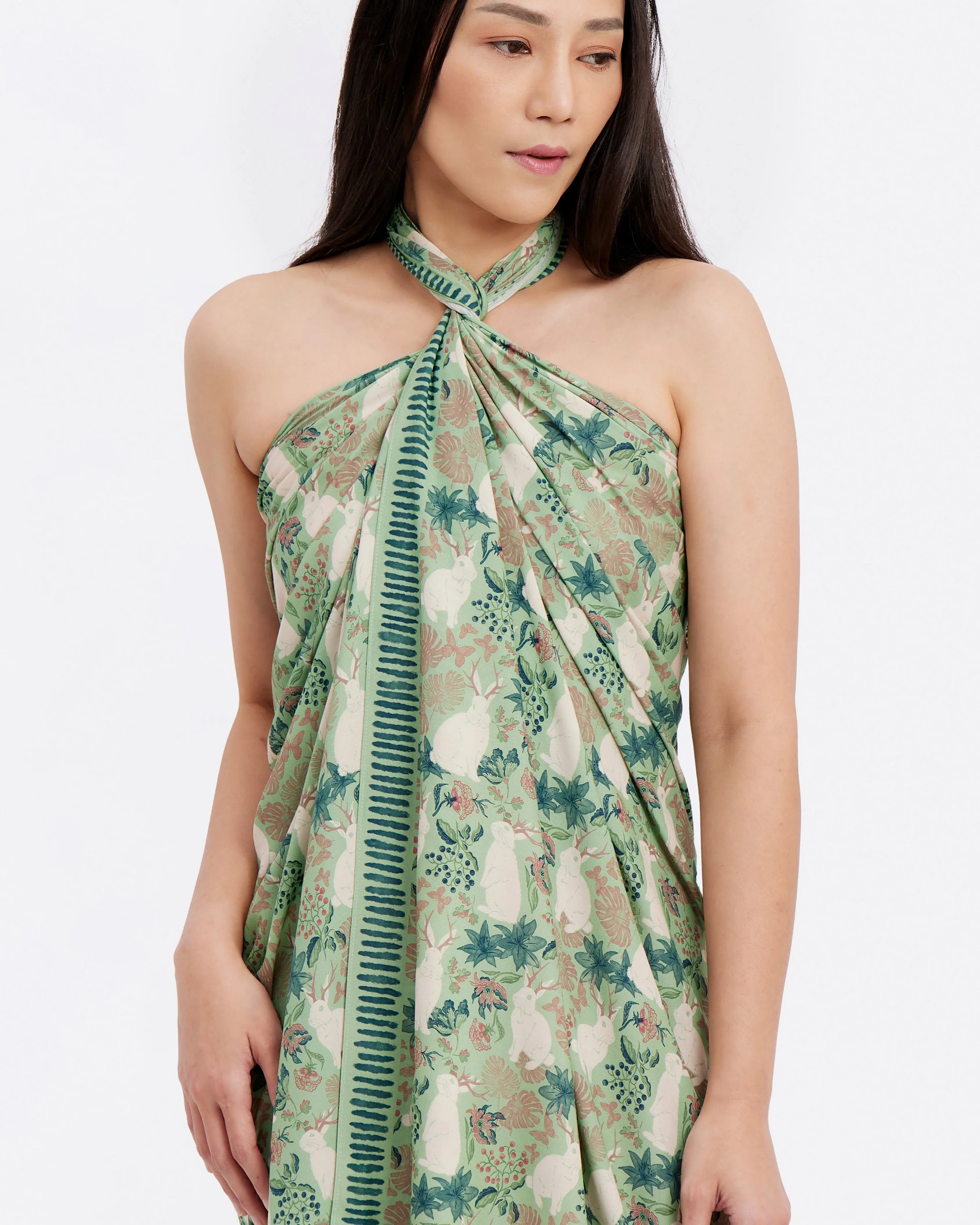 STUDIO QILING | Jackalope Garden Bloom Pareo