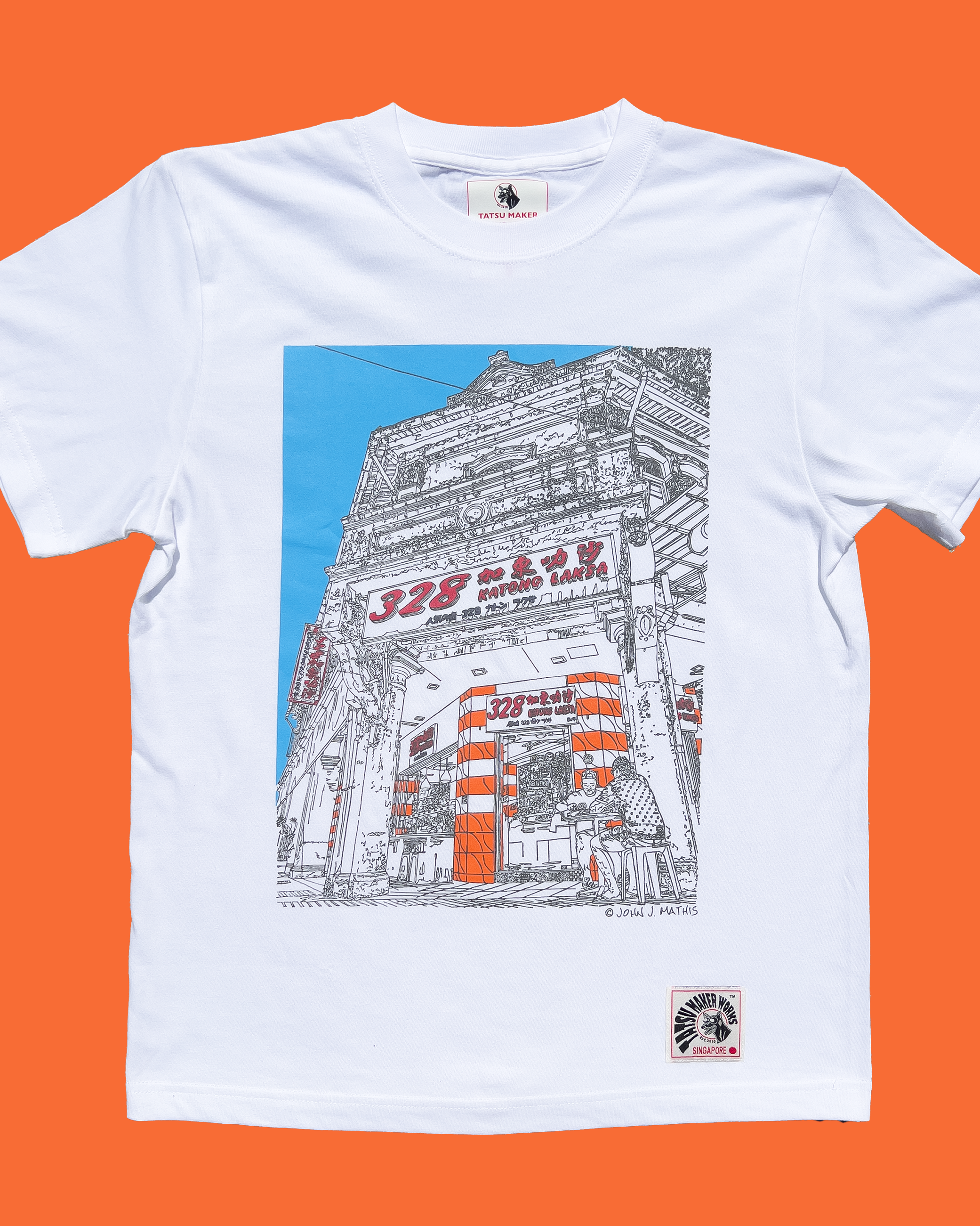 TATSU MAKER WORKS | 328 Katong Laksa White T-Shirt