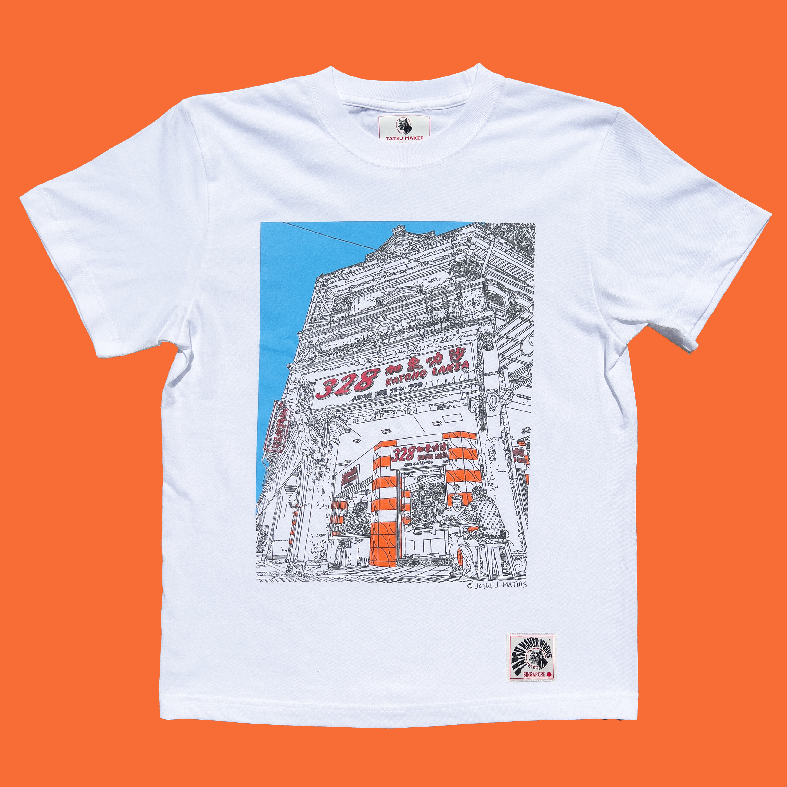 TATSU MAKER WORKS | 328 Katong Laksa White T-Shirt