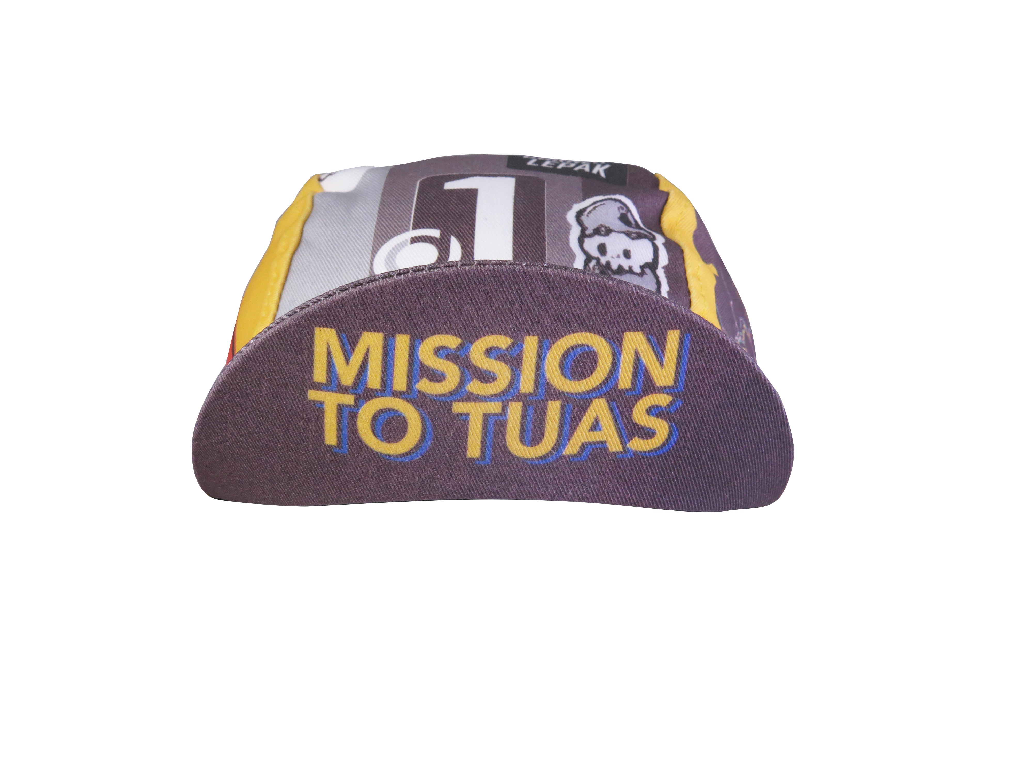 A DESIGN BY TAKACHYA | Cycling Cap - Mission to Tuas Grayscale