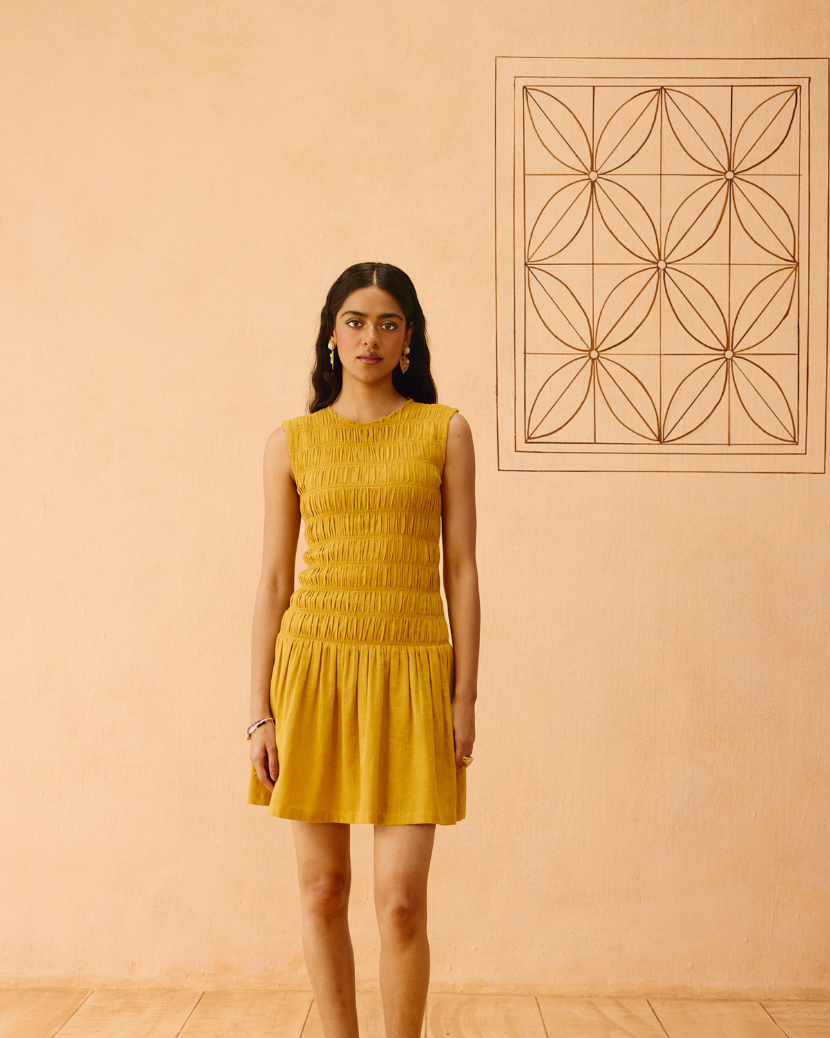 SUI | Golden Glow Kala Cotton Dress