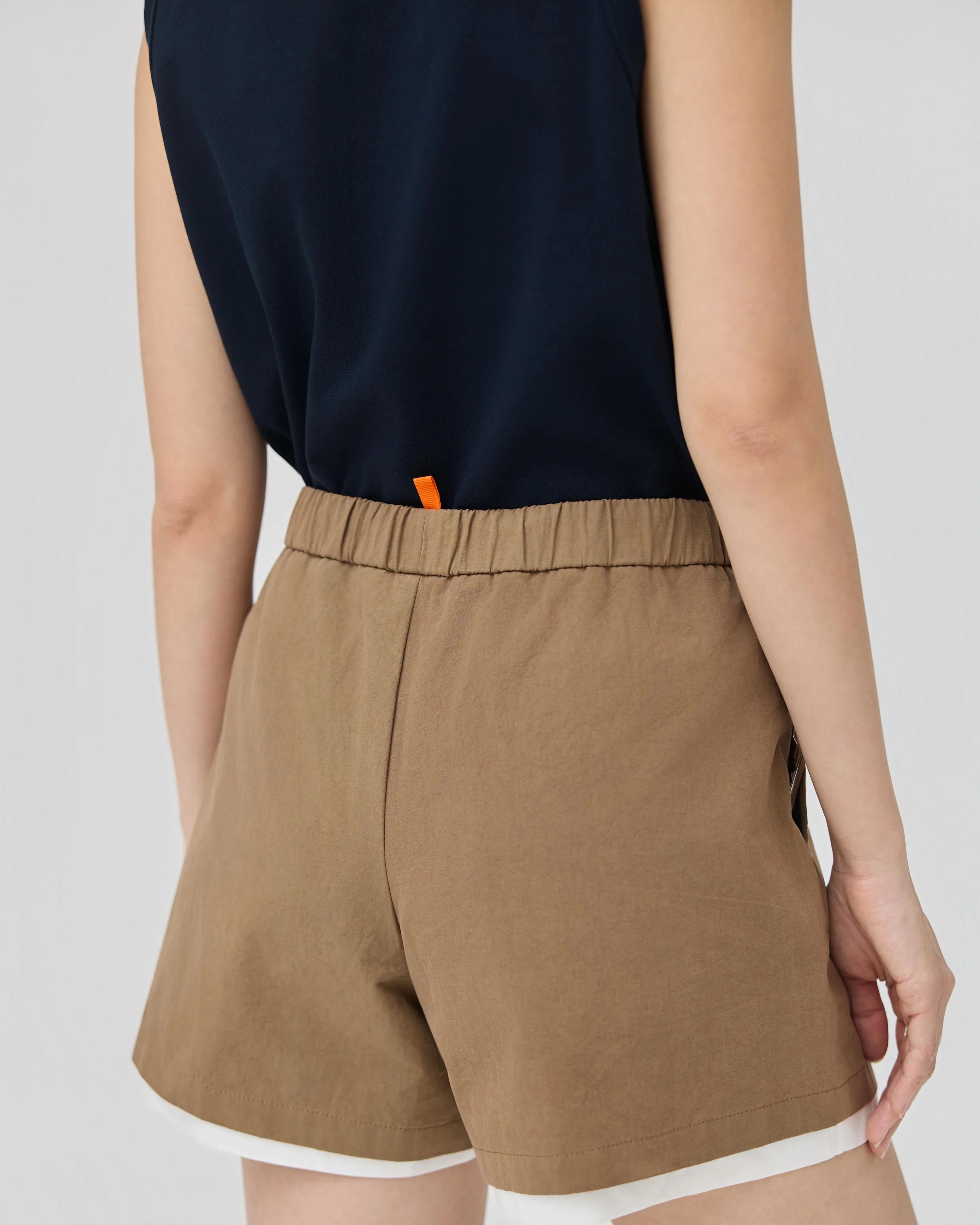 3EIGHTH | Futae Shorts In Sandstone