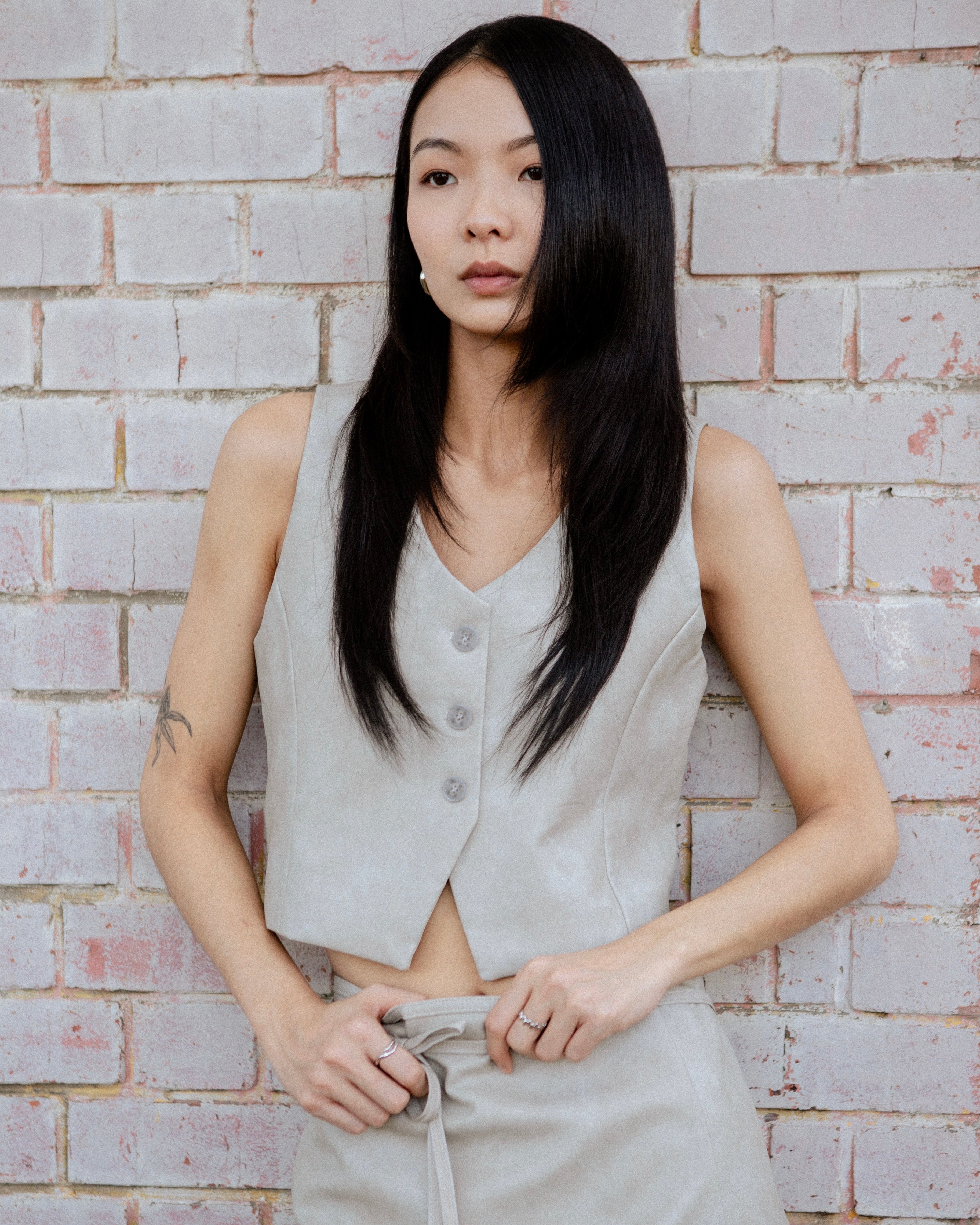SAERO COLLECTIVE | Hae Structured Vest | Sand