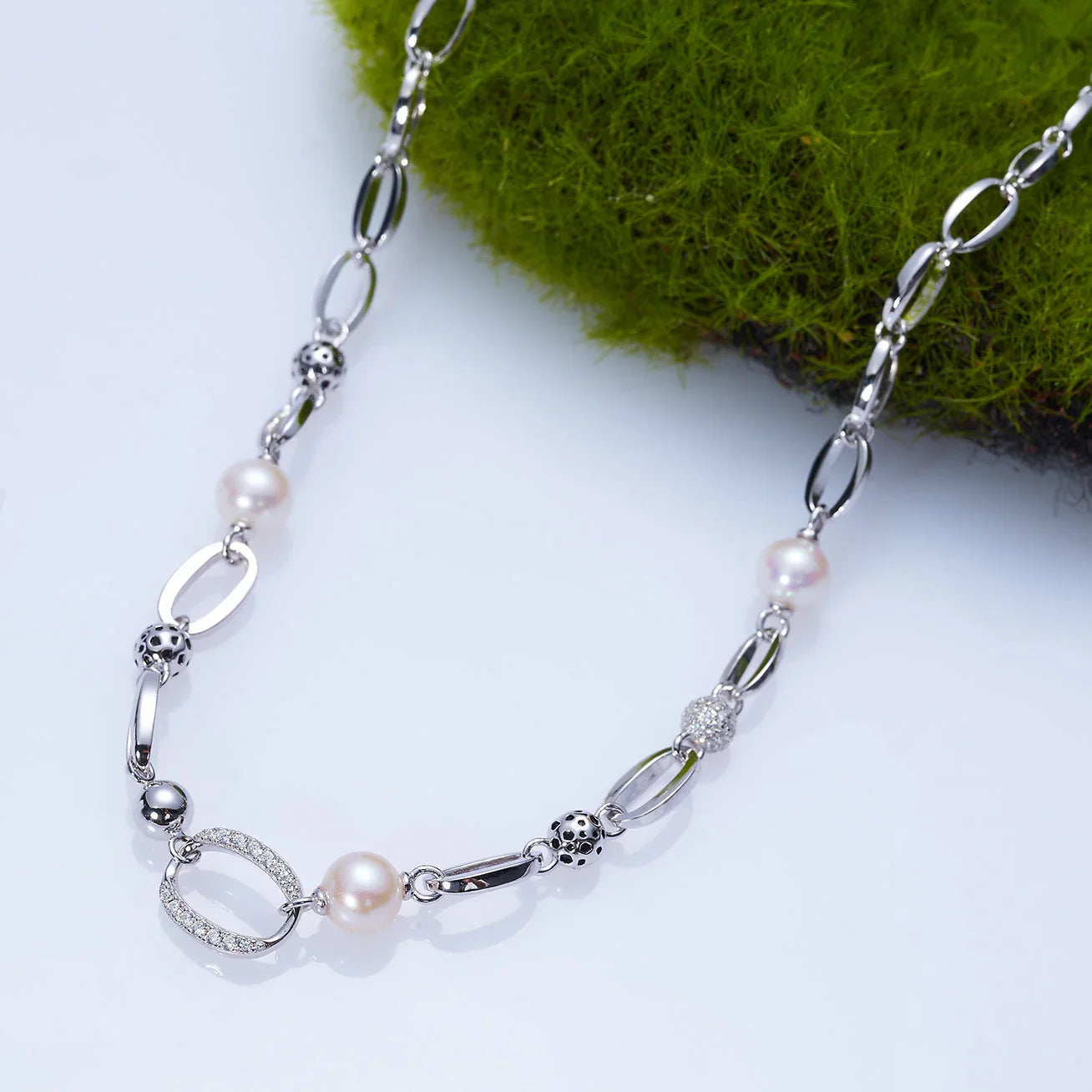 PEARLY LUSTRE | Top Grade Freshwater Pearl Necklace & Earrings Set WS00132 | SAFARI