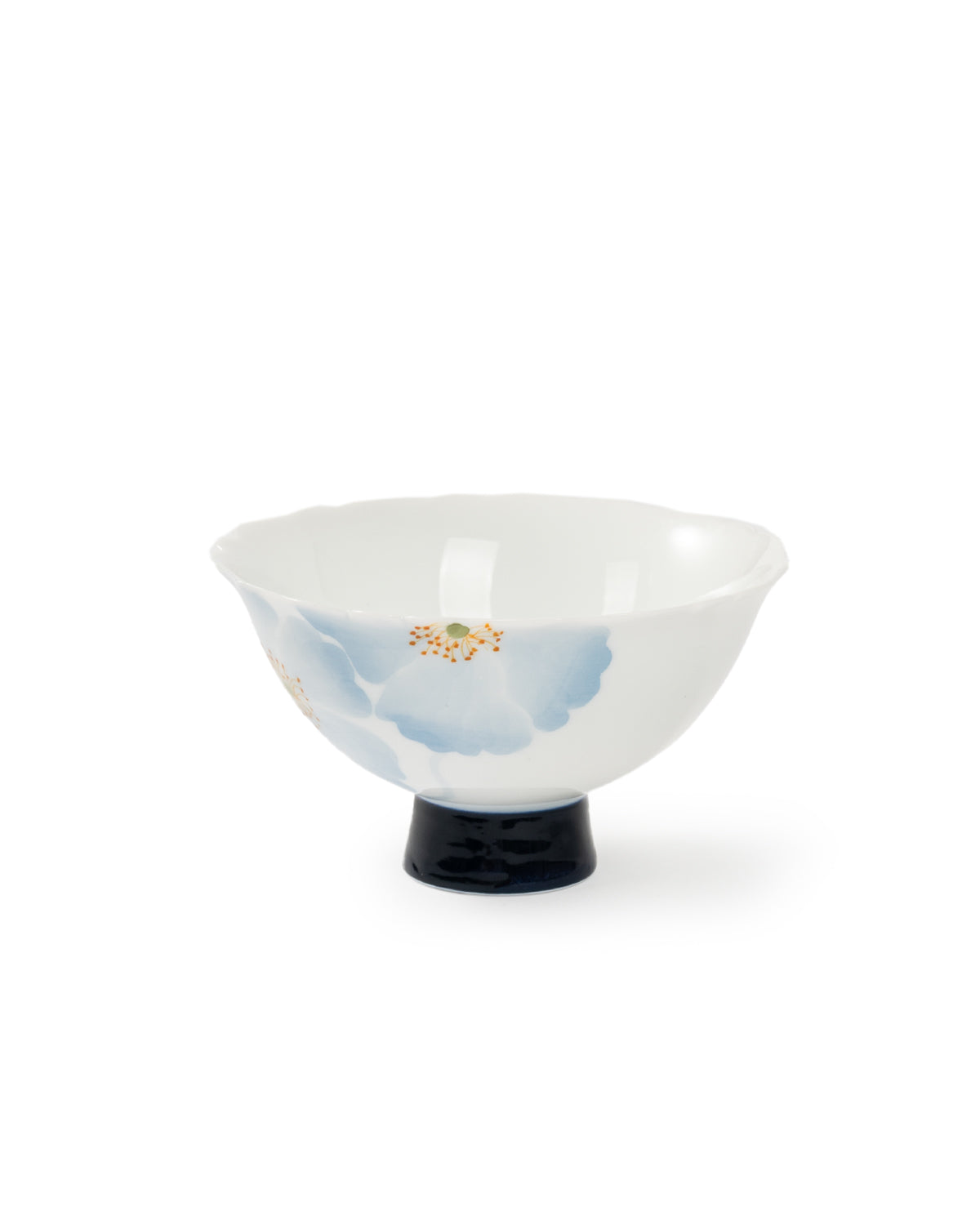 CRAFILAB | Blue Begonia & Tall Foot Floral Teacup