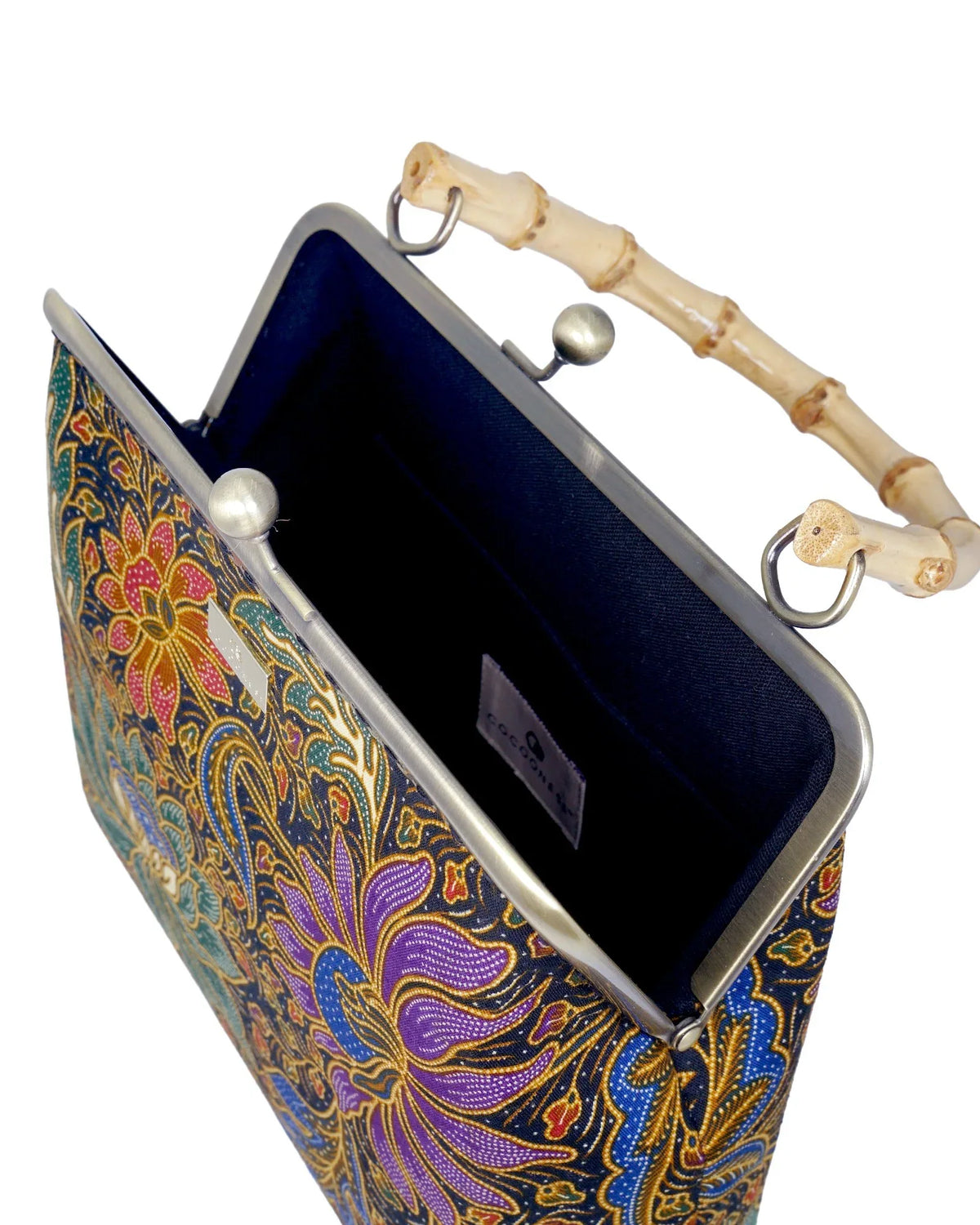 COCOONESE | Bamboo Top Handle Bag - Moonlit Garden