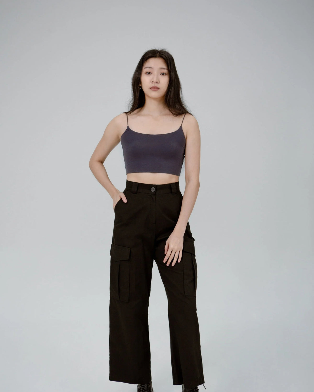 SAERO COLLECTIVE | Tencel Top | Lead Grey