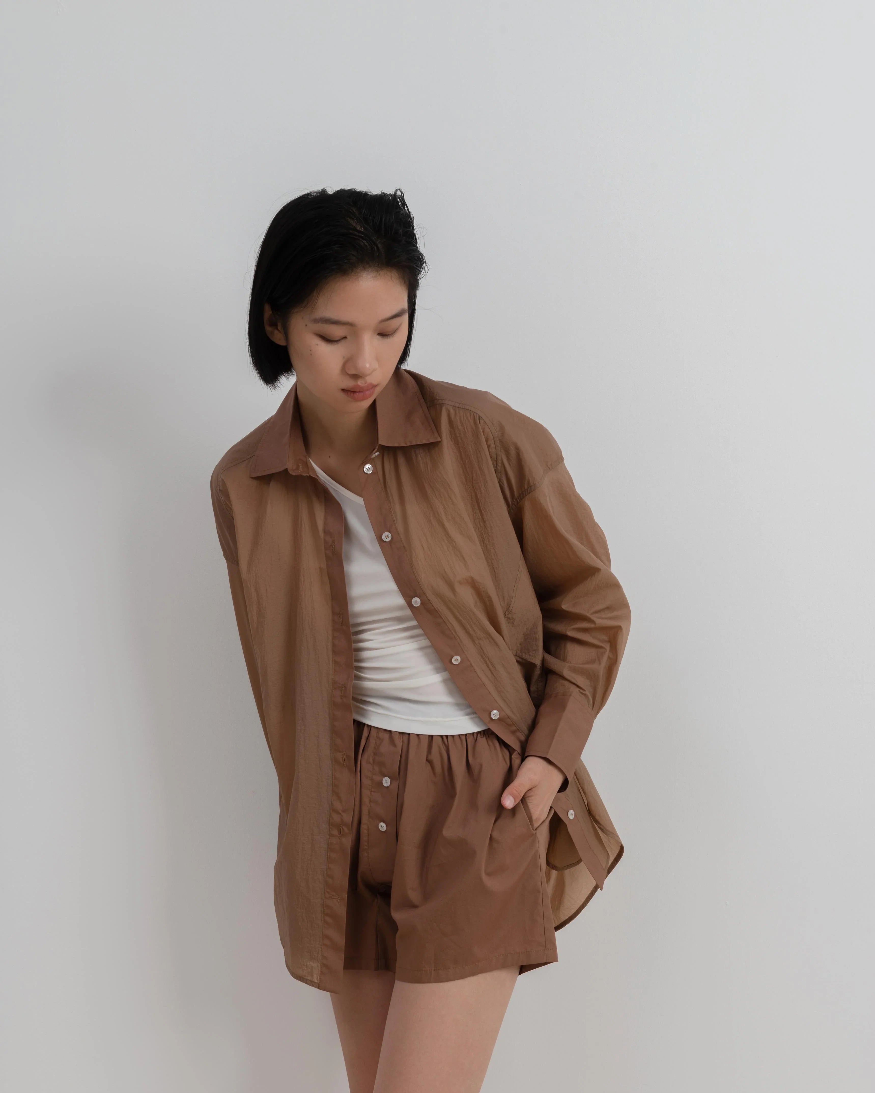 LAYERPLAN | Pieced Oversized Shirt Layers