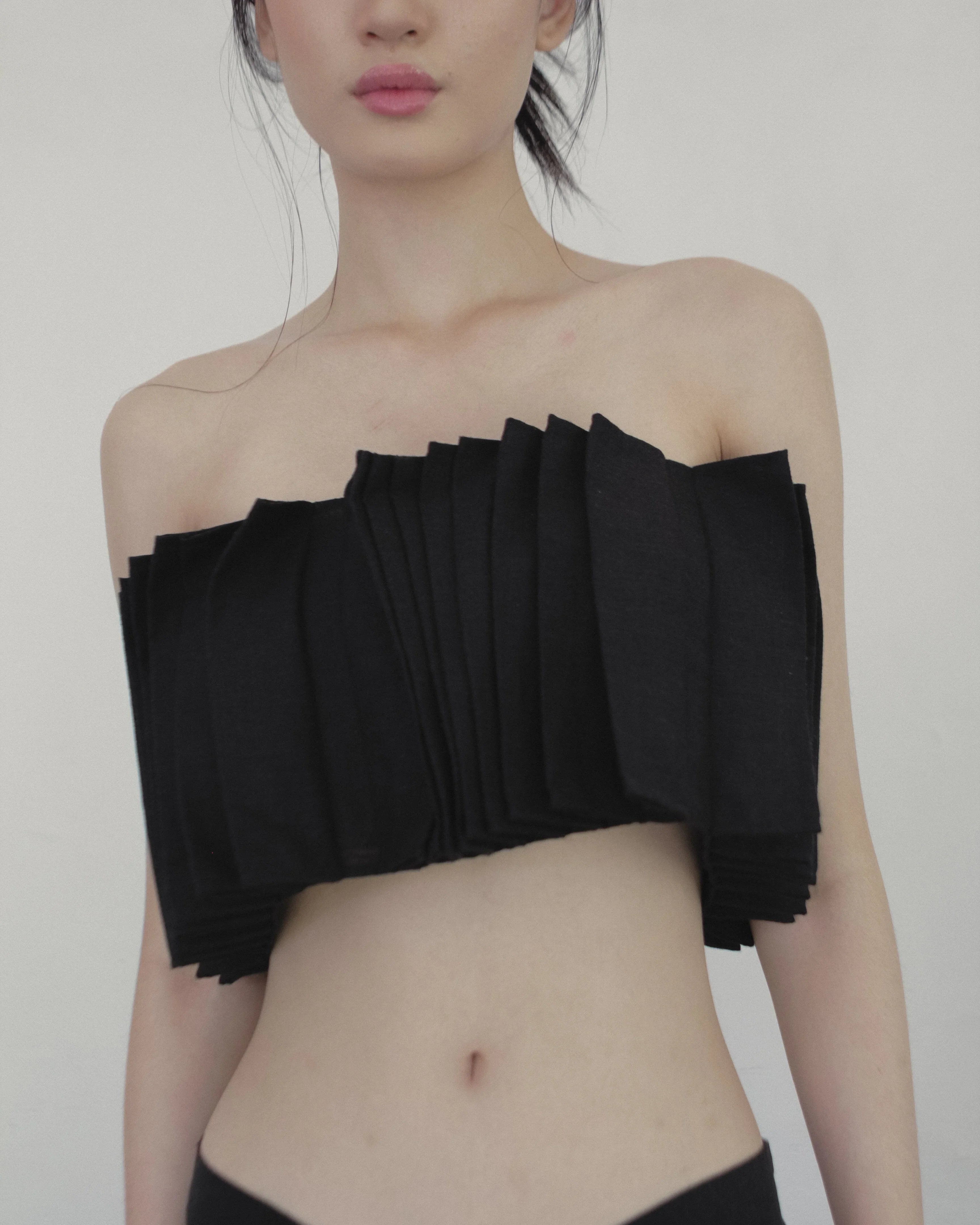 SAYA | Alga - Pinched Pleats Tube Top
