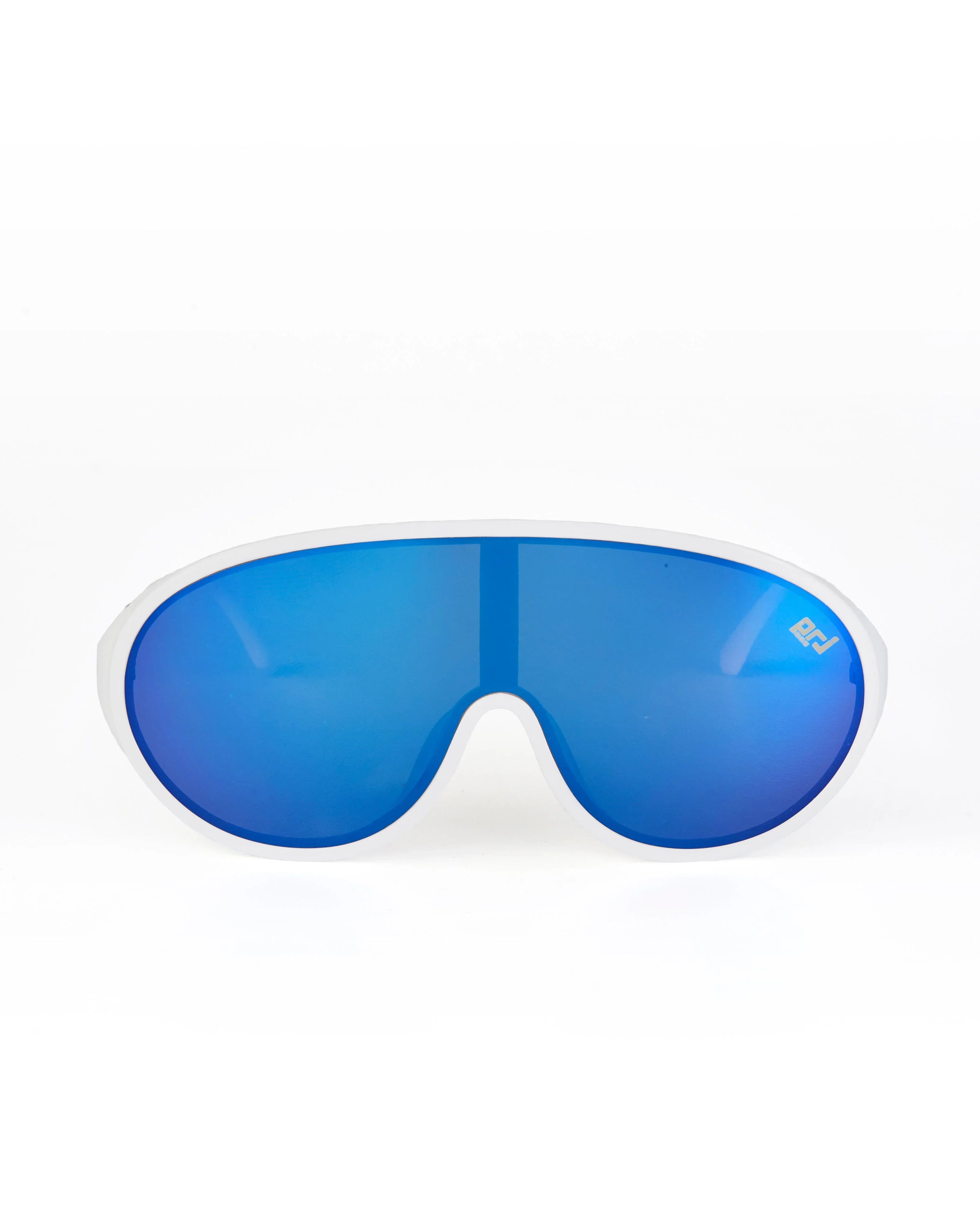 PROJECTWEAR | Edsel One-Piece Lens Sunglasses White/Blue