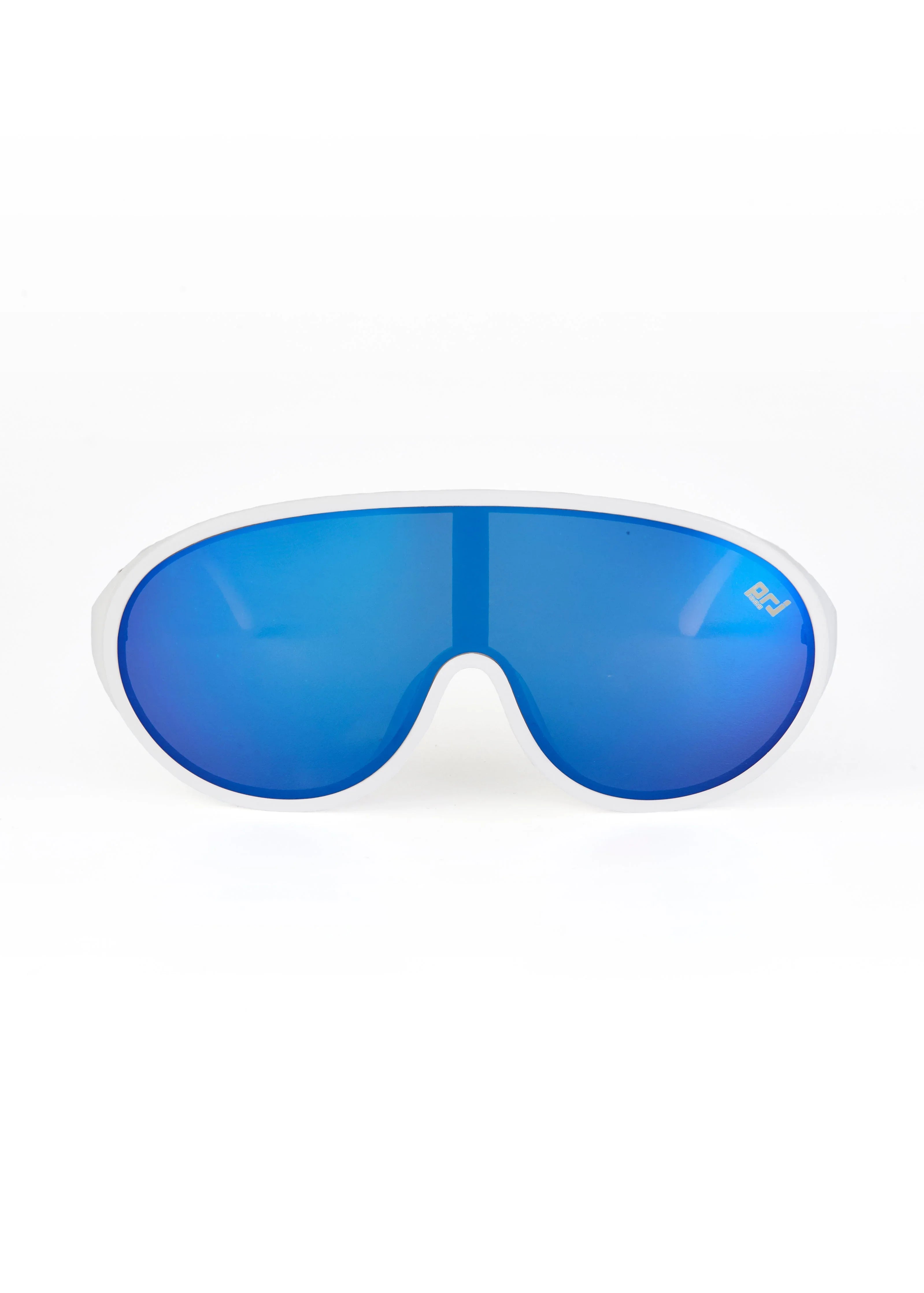 PROJECTWEAR | Edsel One-Piece Lens Sunglasses White/Blue