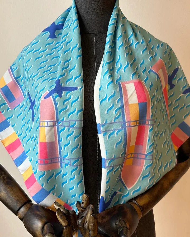 BINARY STYLE | Port of Singapore Re-Thread Scarf