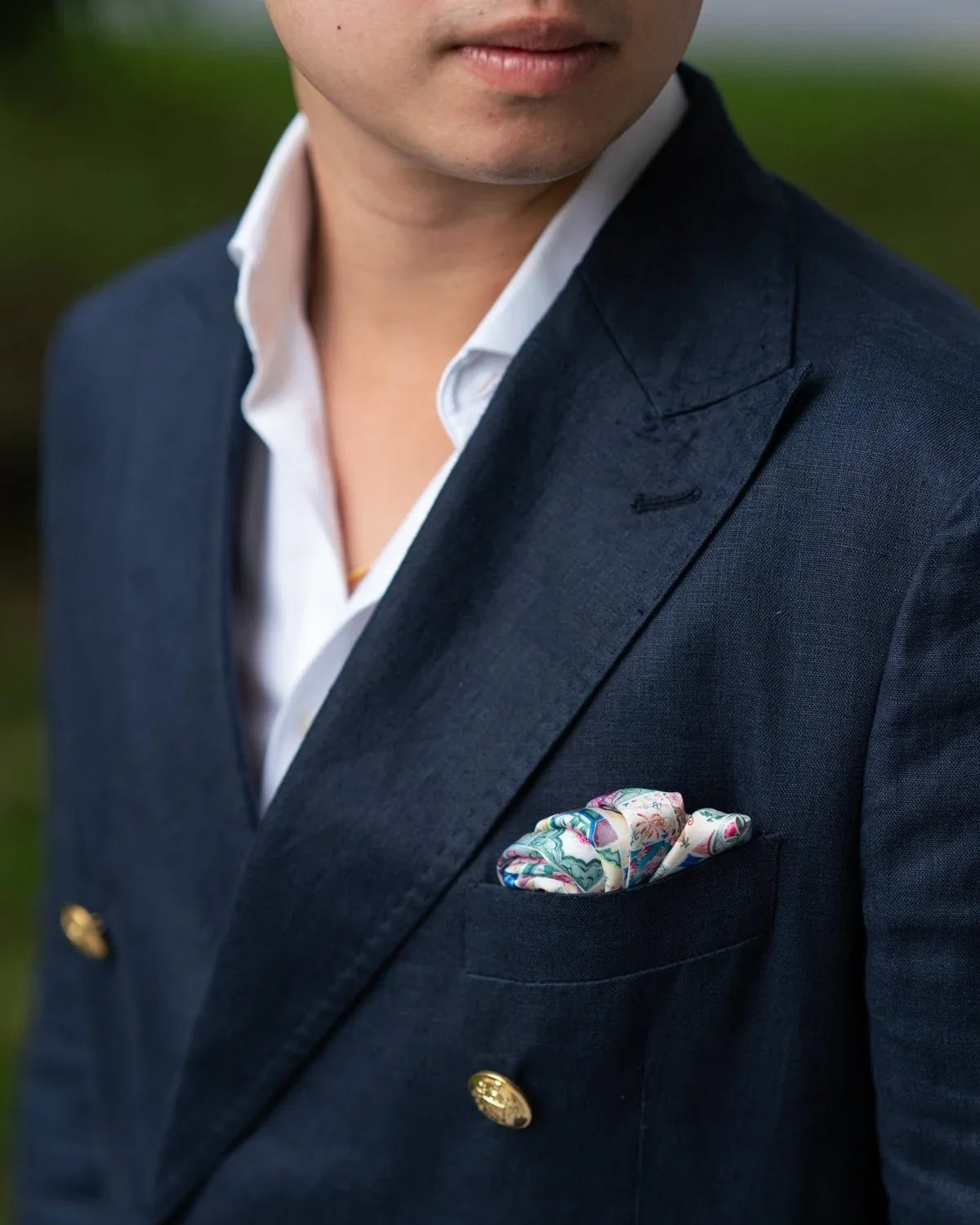 SINGLAPA | Peranakan Tiles Pocket Square