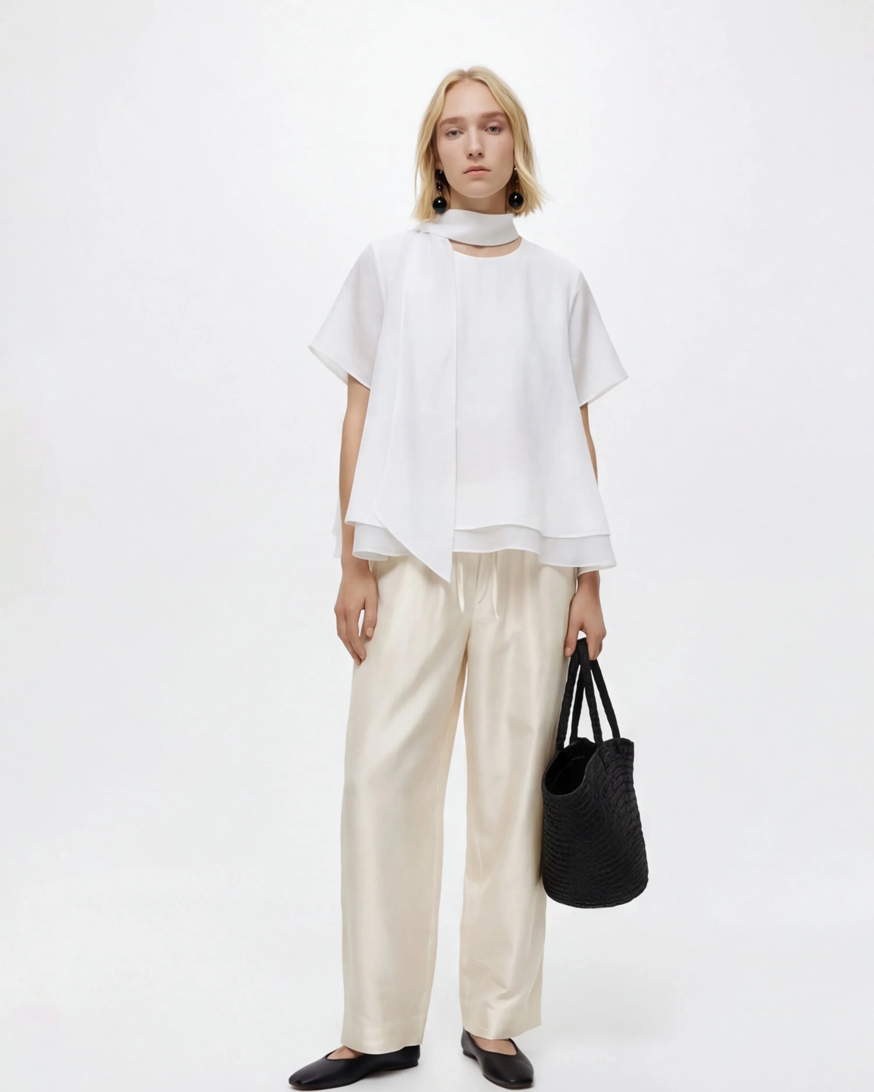 LAYERPLAN | Ciel Scarf Layered Top