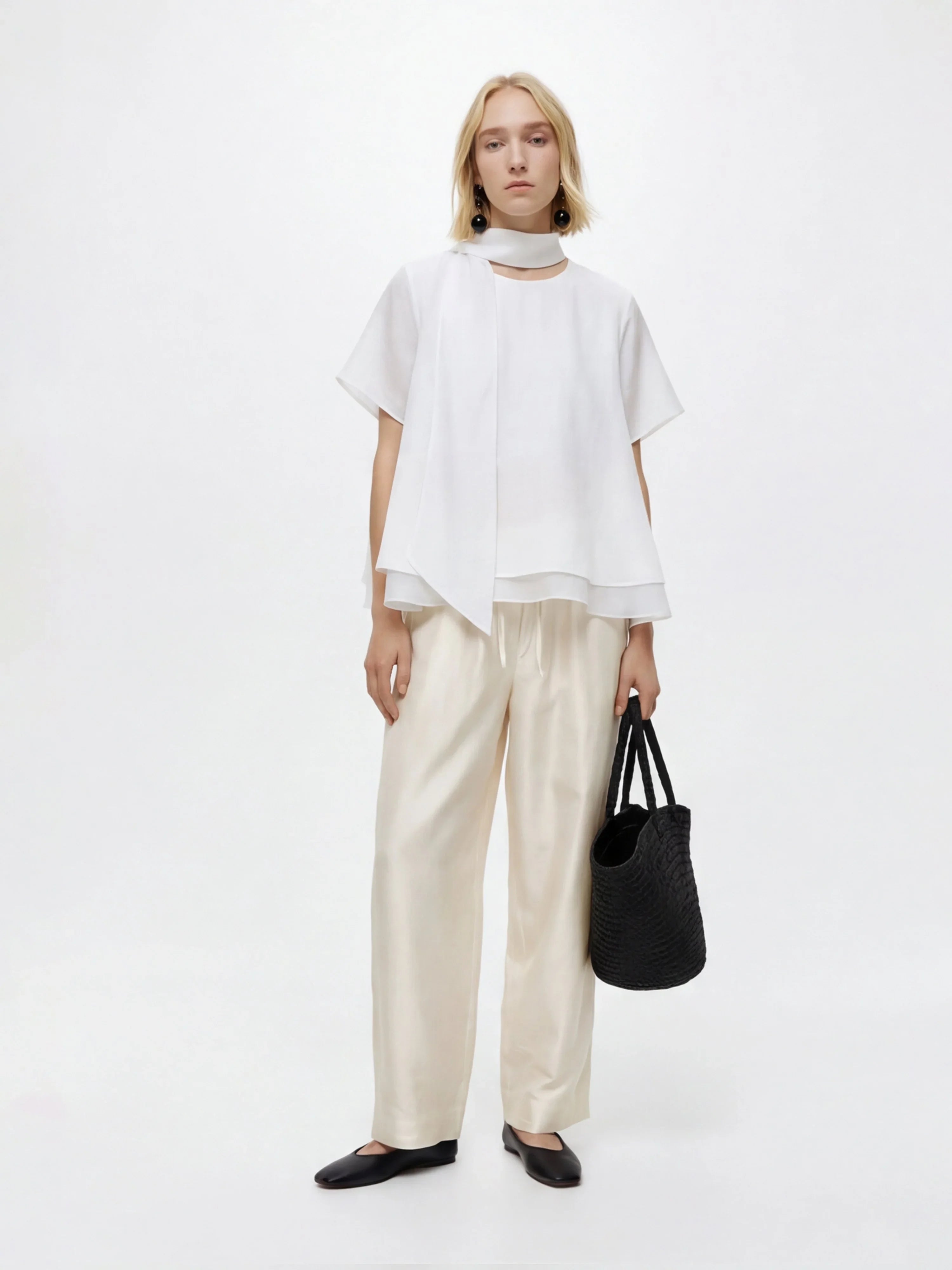 LAYERPLAN | Ciel Scarf Layered Top