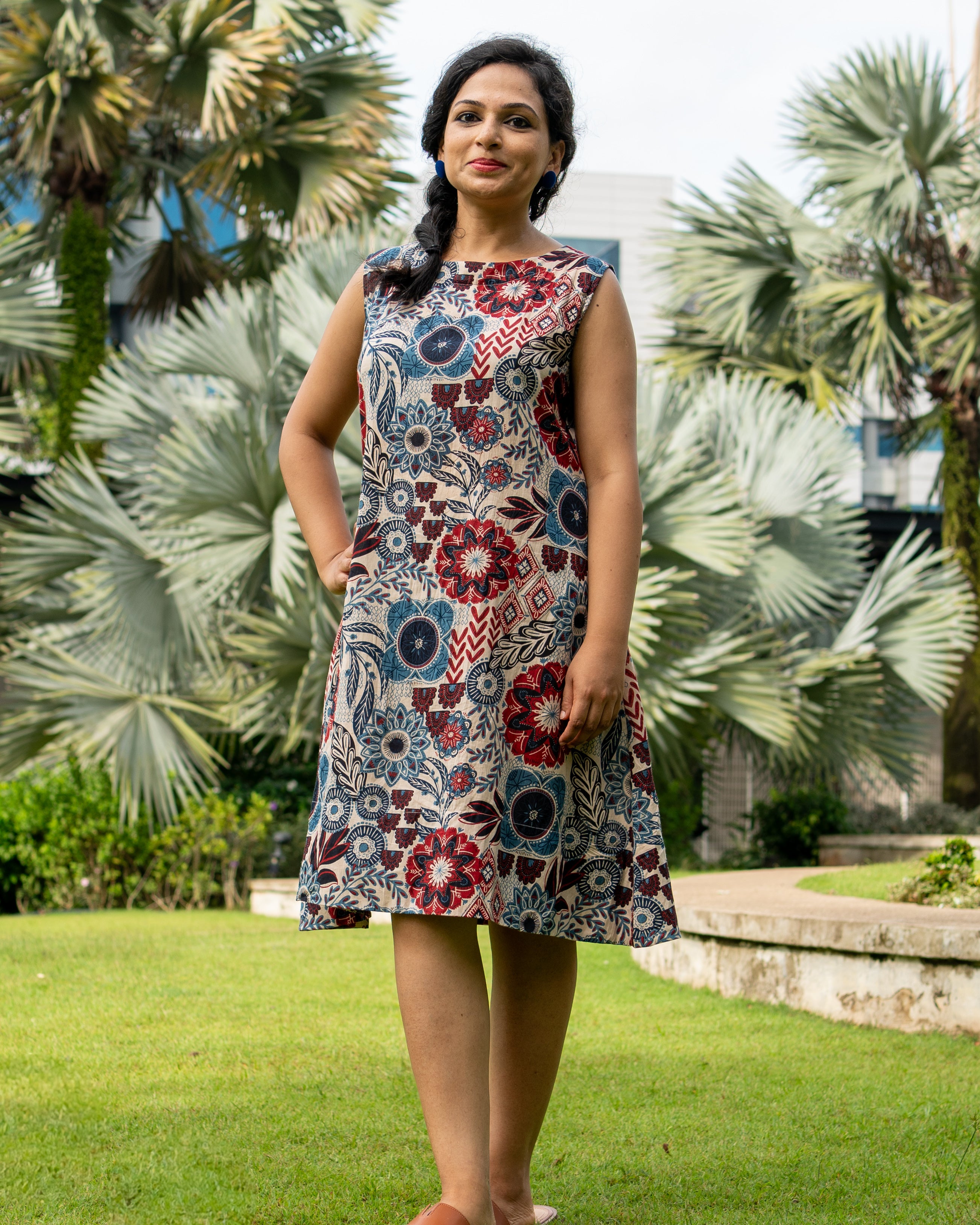 NIMBU | Cambodia Women's A Line Dress with Pockets