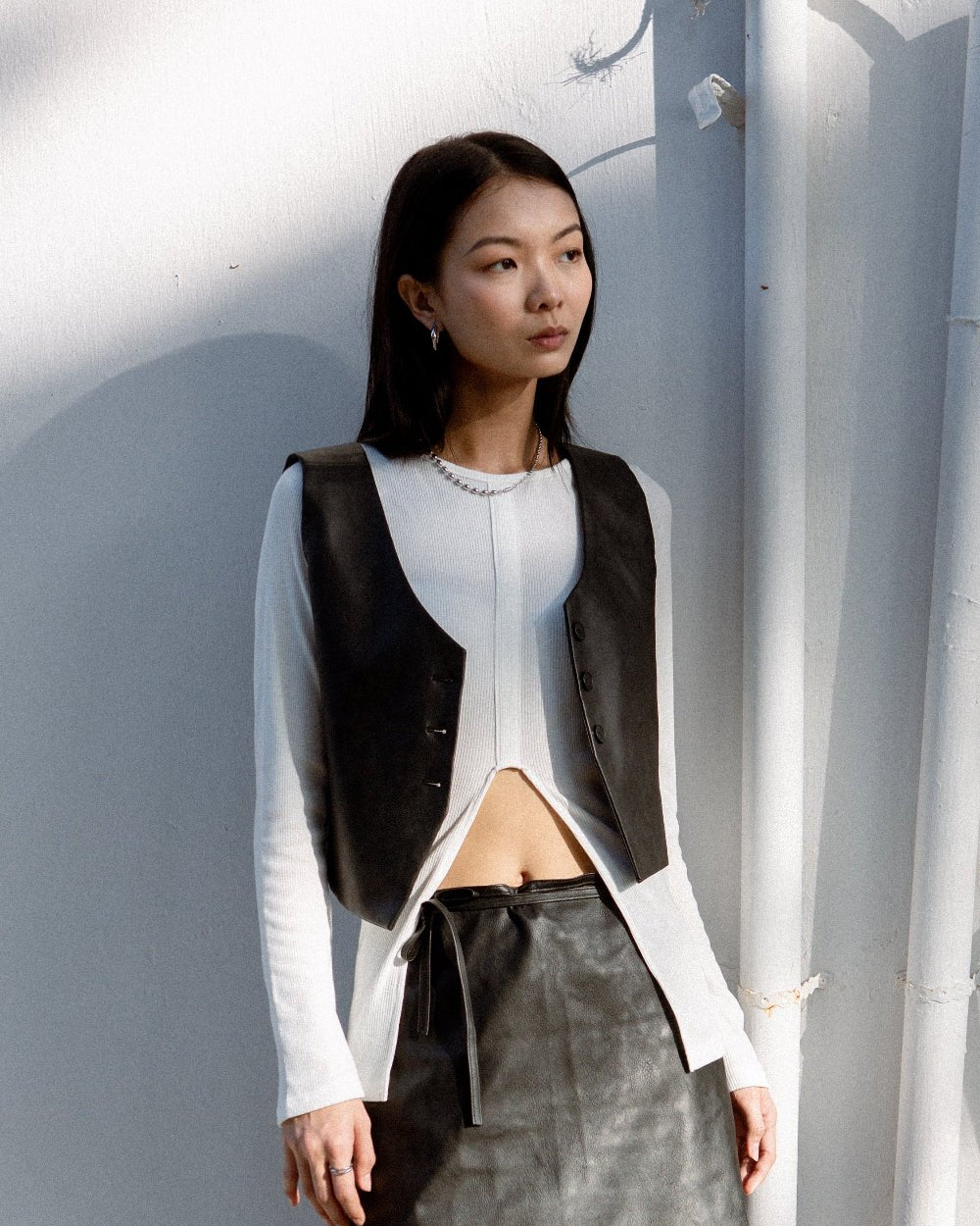 SAERO COLLECTIVE | Hae Structured Vest | Black
