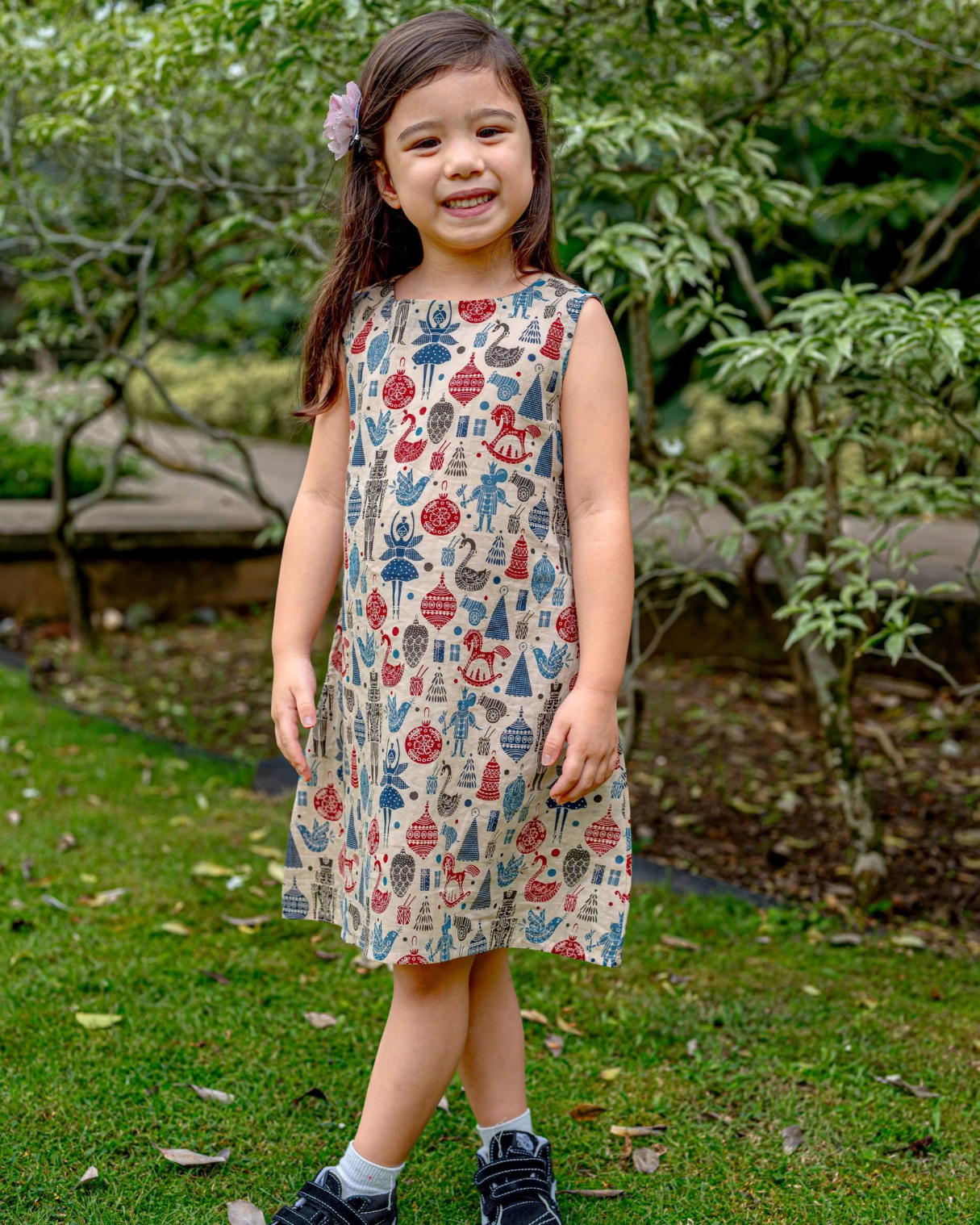 NIMBU | London Girls A-Line Dress With Pockets