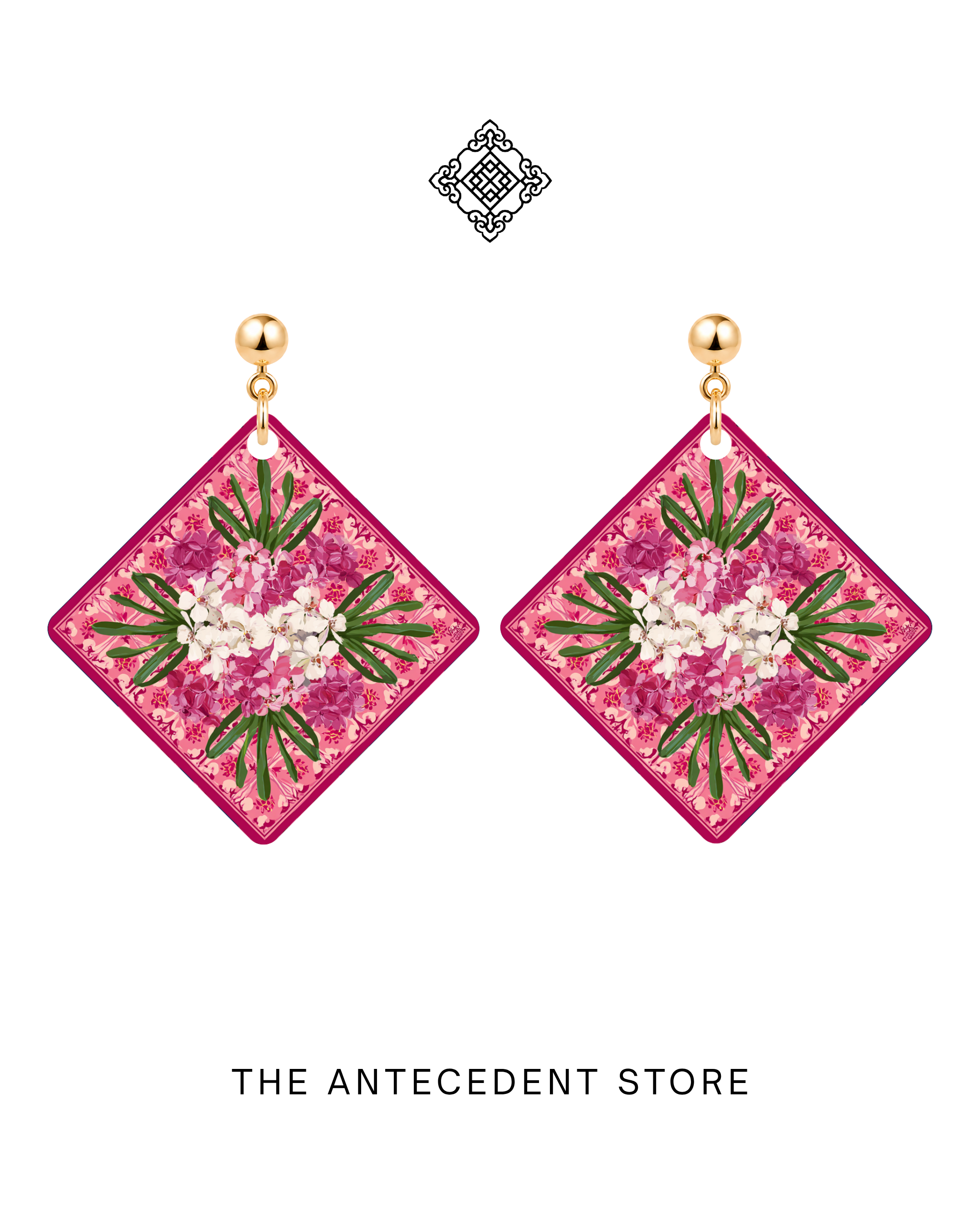 THE ANTECEDENT STORE | Orchid Tile Earrings