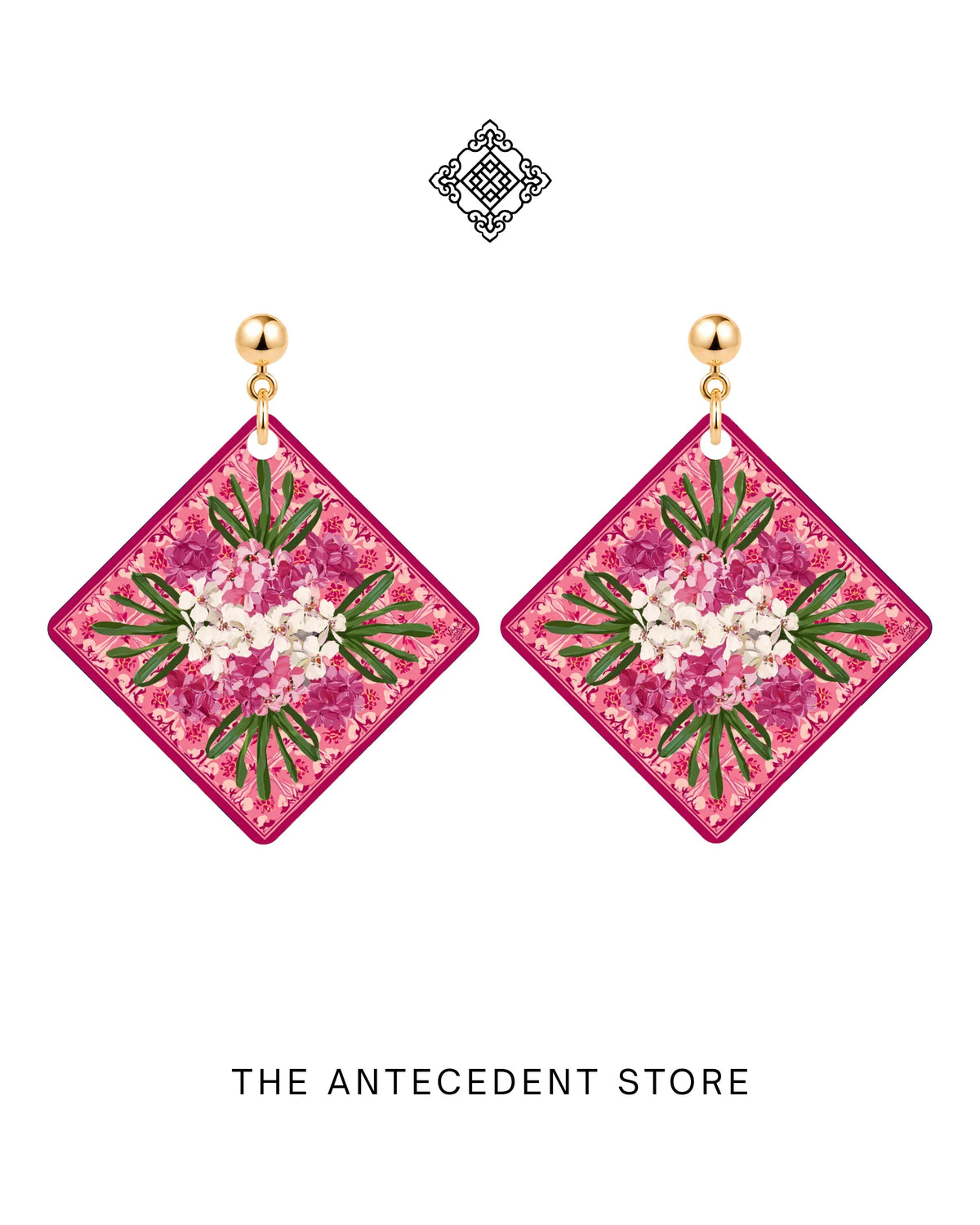 THE ANTECEDENT STORE | Orchid Tile Earrings