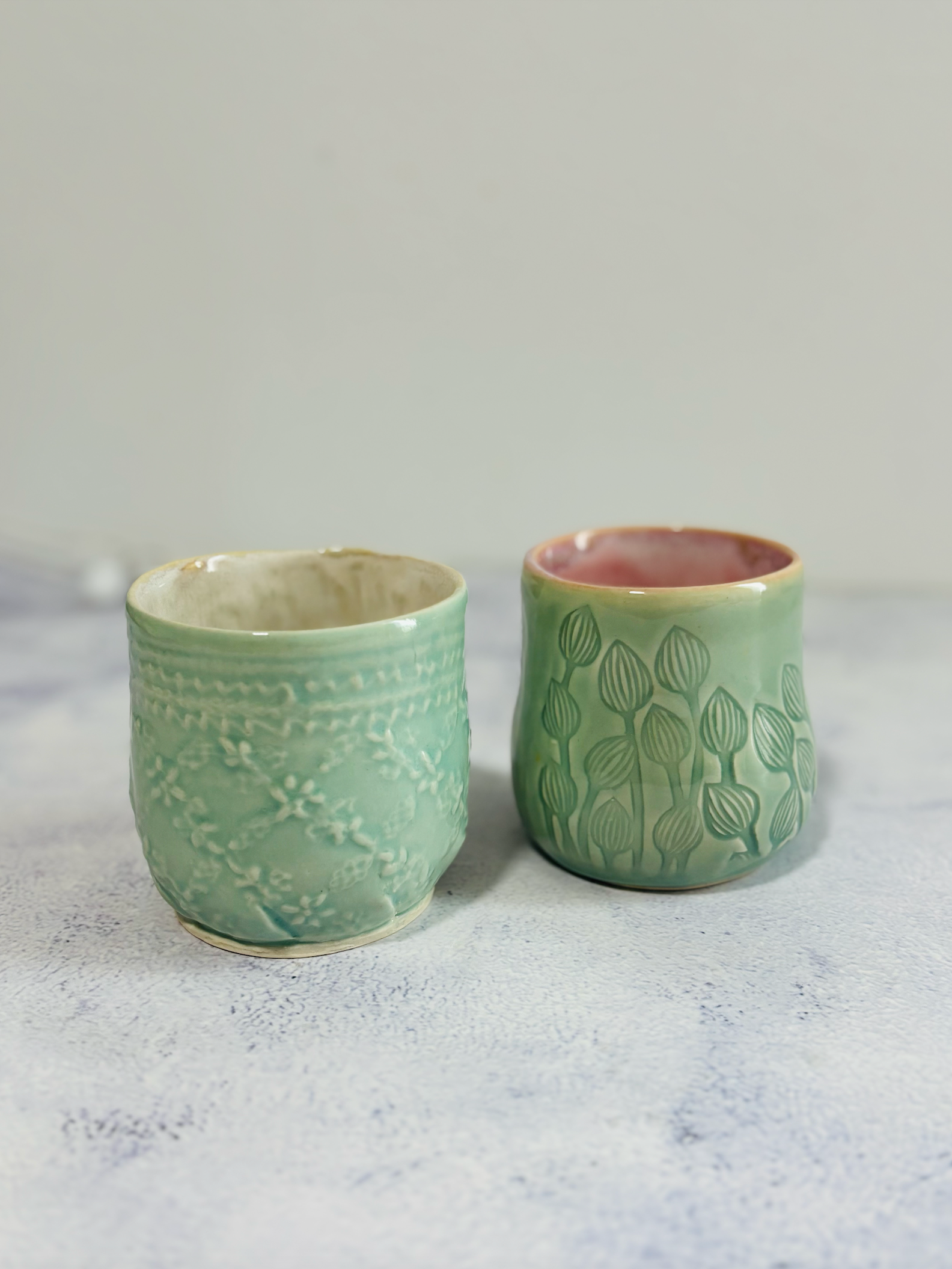 CERAMIC BY JAS | Handmade Ceramic Embroidered Tumblers