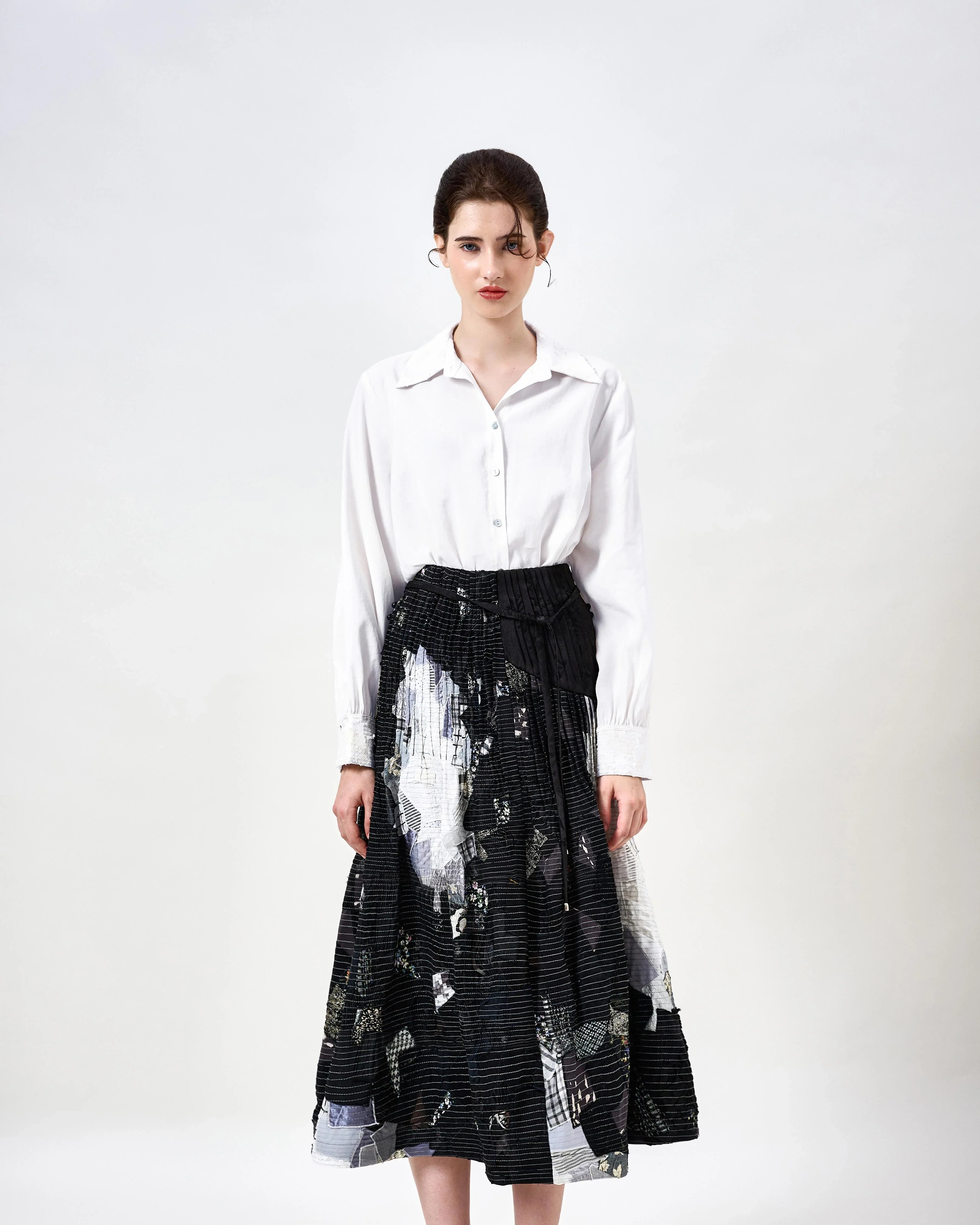 KHAAR | March Flower Midi Skirt