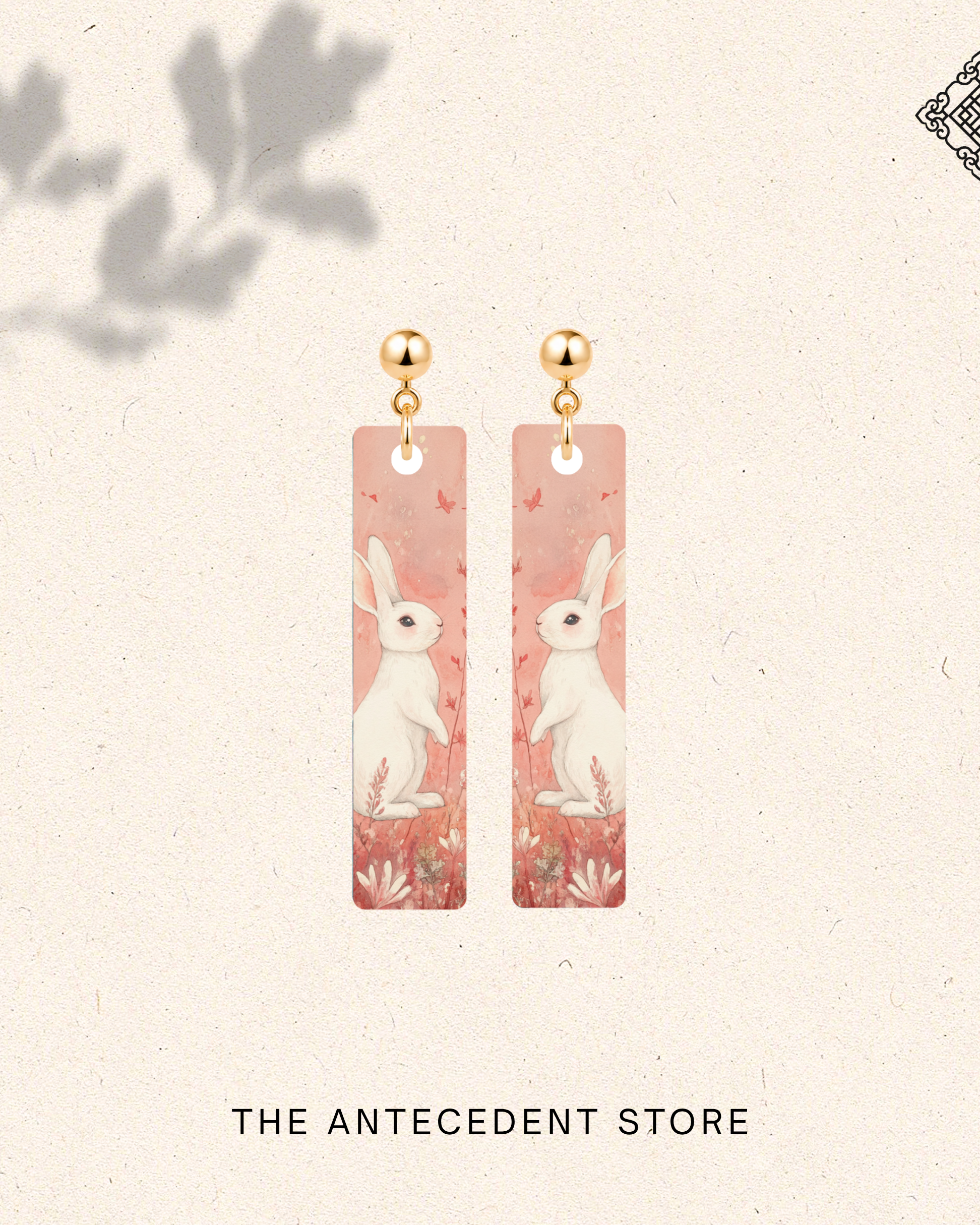 THE ANTECEDENT STORE | Celestial Jade Rabbit Earrings