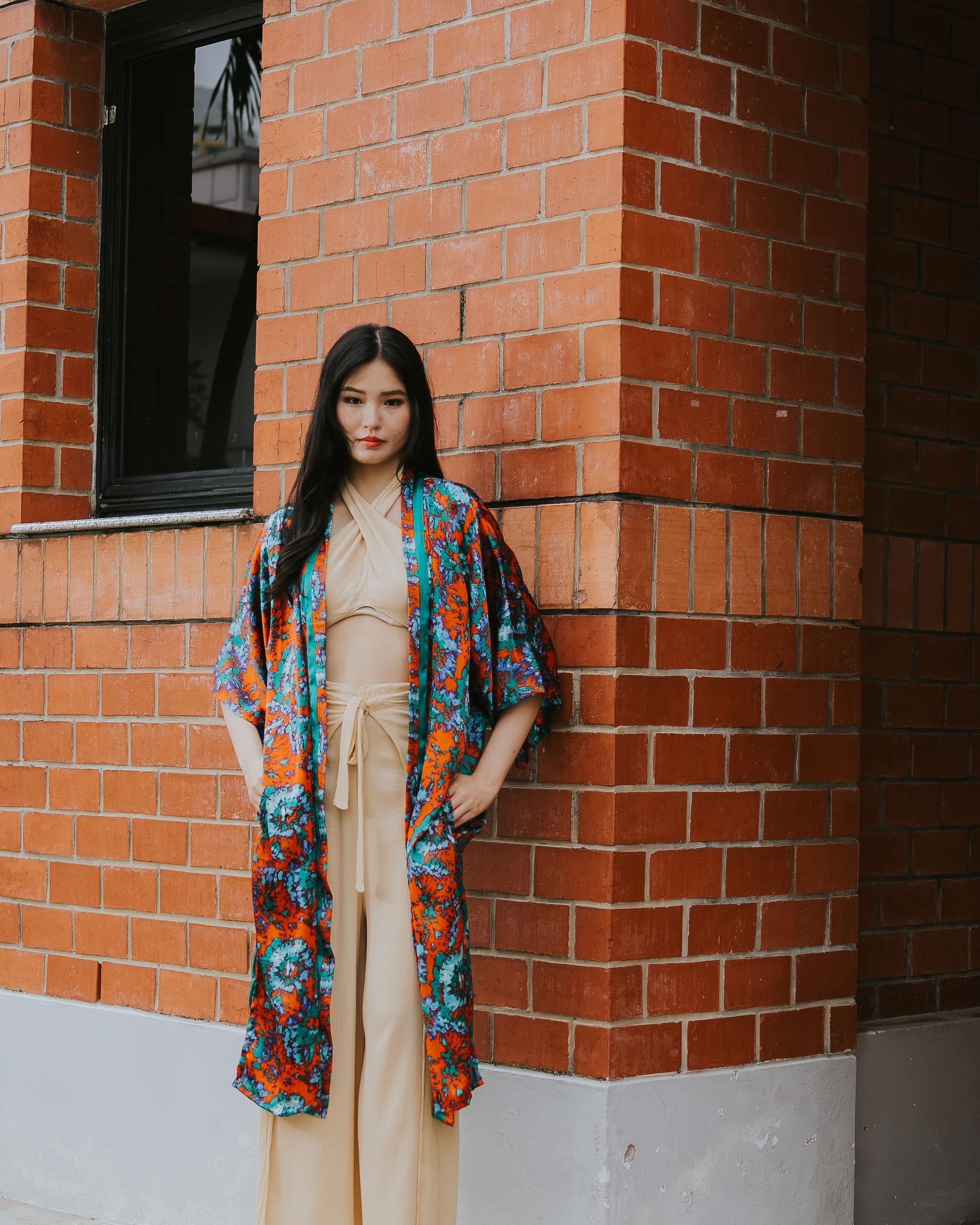 RAJA RANI | Modal Silk Long Kimono