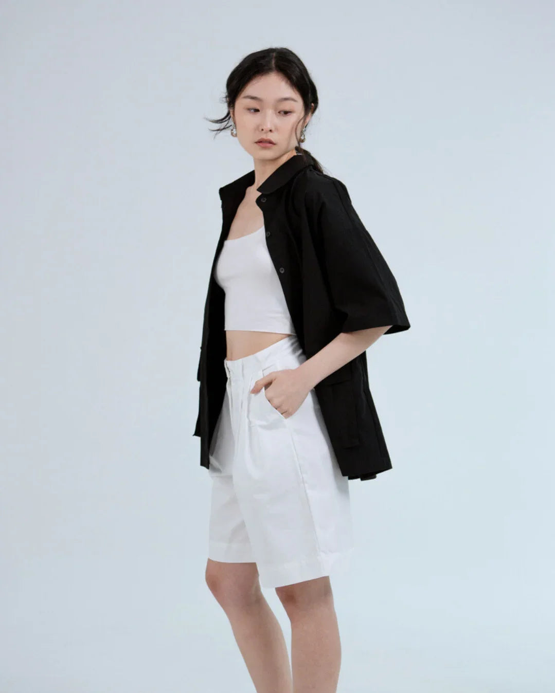 SAERO COLLECTIVE | Boho Overfit Shirt | Black