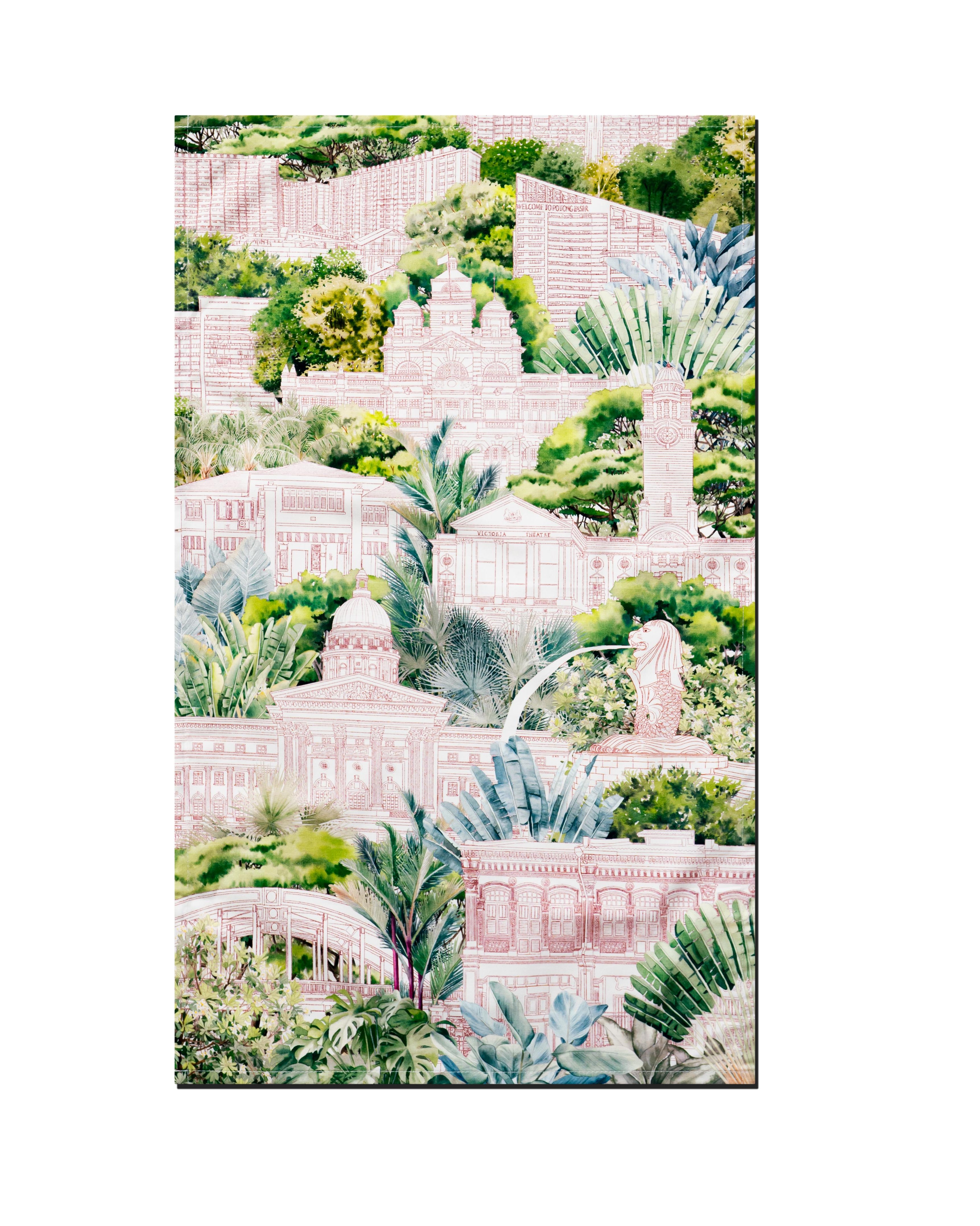 SINGLAPA | Garden City Tea Towel