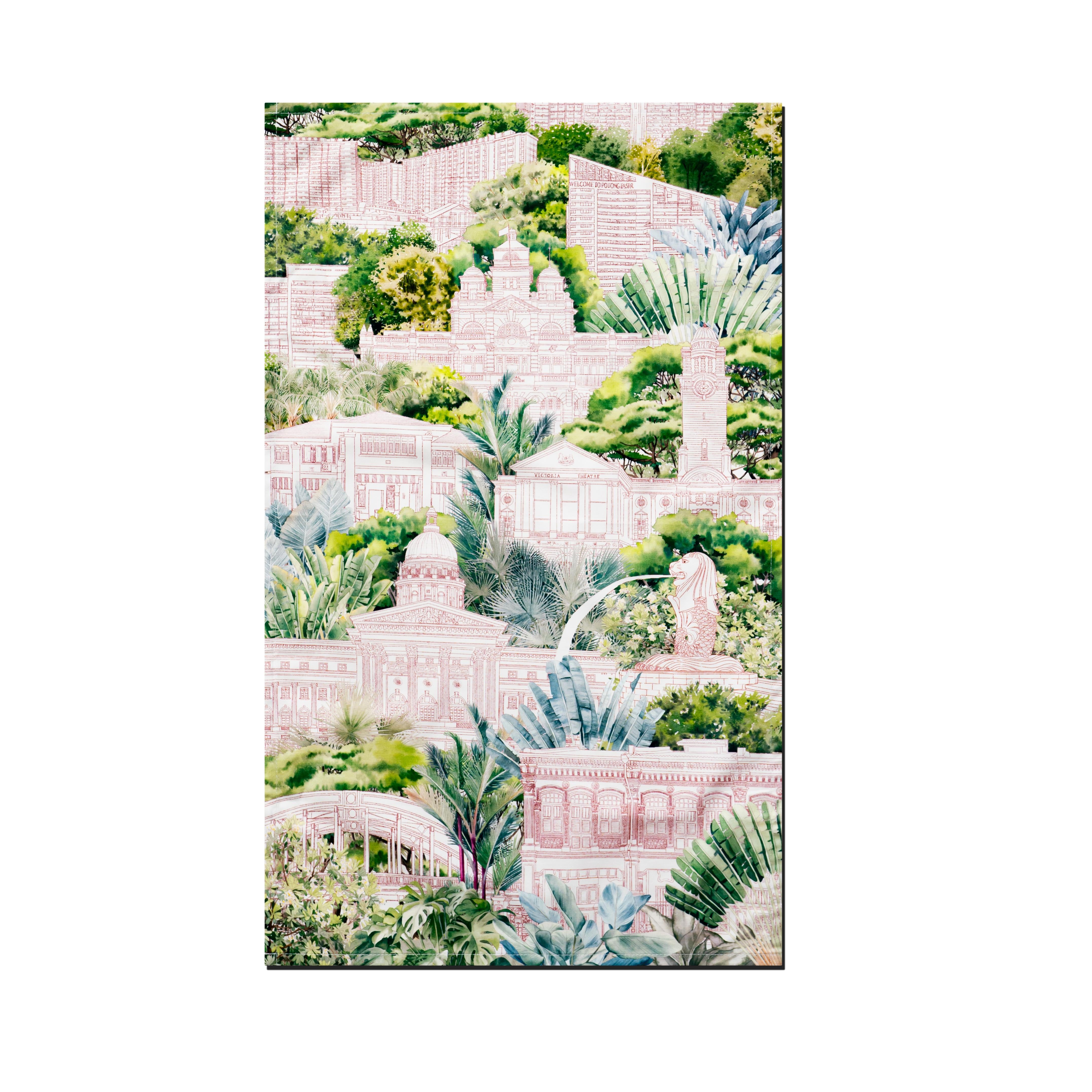 SINGLAPA | Garden City Tea Towel