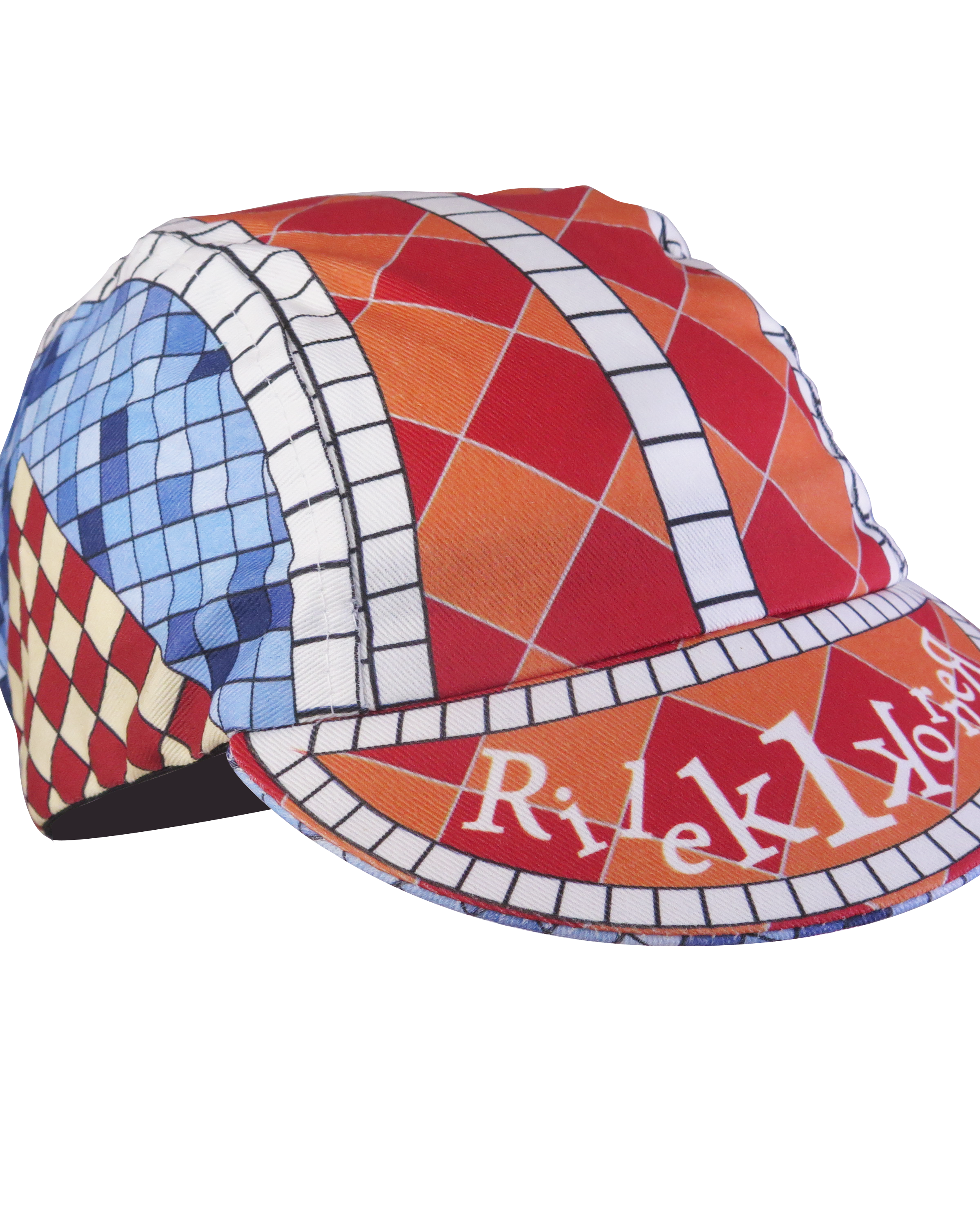 A DESIGN BY TAKACHYA | Cycling Cap - Lepak Checkered Brown Blue