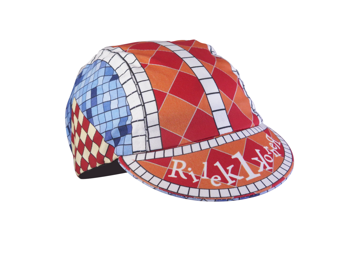 A DESIGN BY TAKACHYA | Cycling Cap - Lepak Checkered Brown Blue