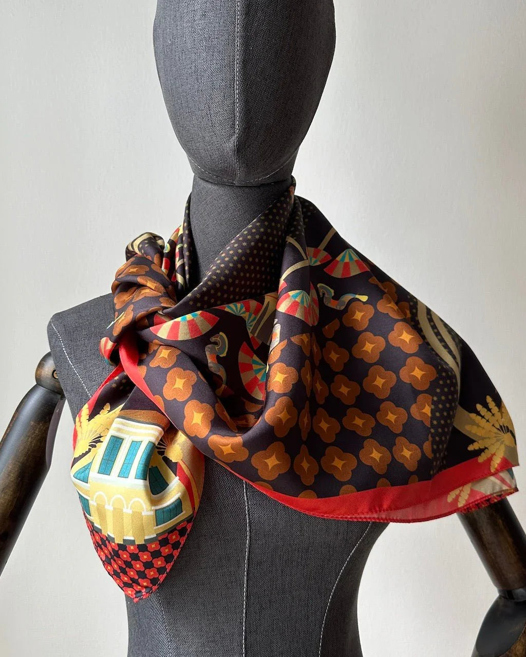 BINARY STYLE | Festive Night At Kampong Glam Silk Square Scarf 87x87cm