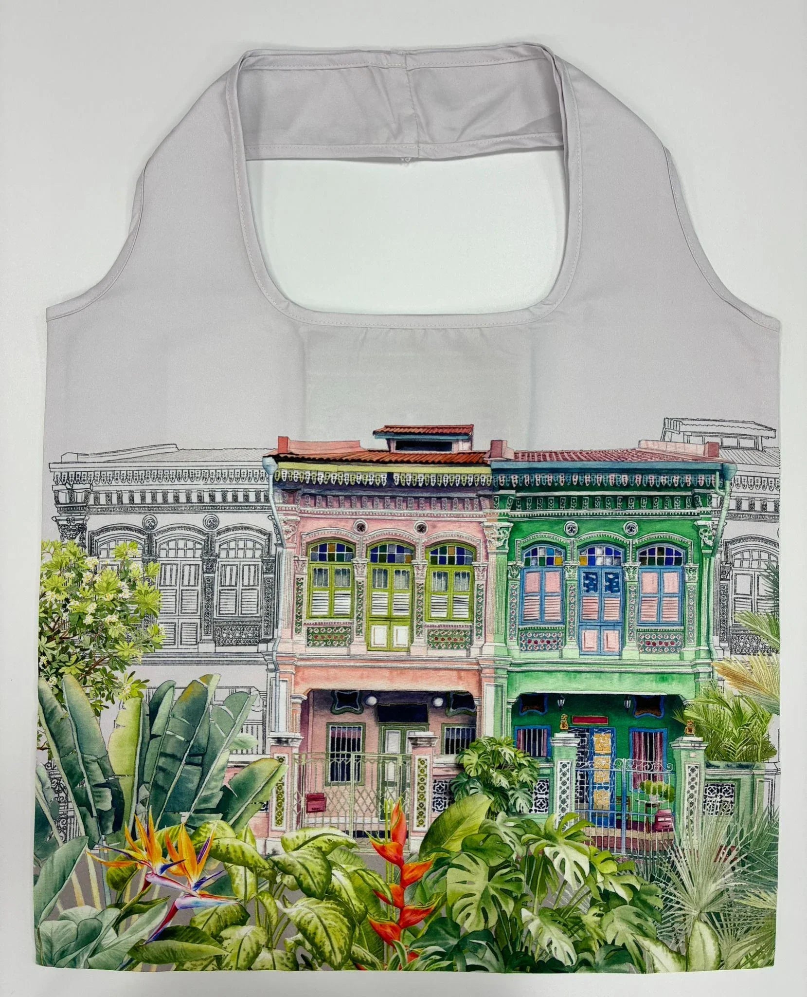 SINGLAPA | Peranakan Shophouse Shopping Bag