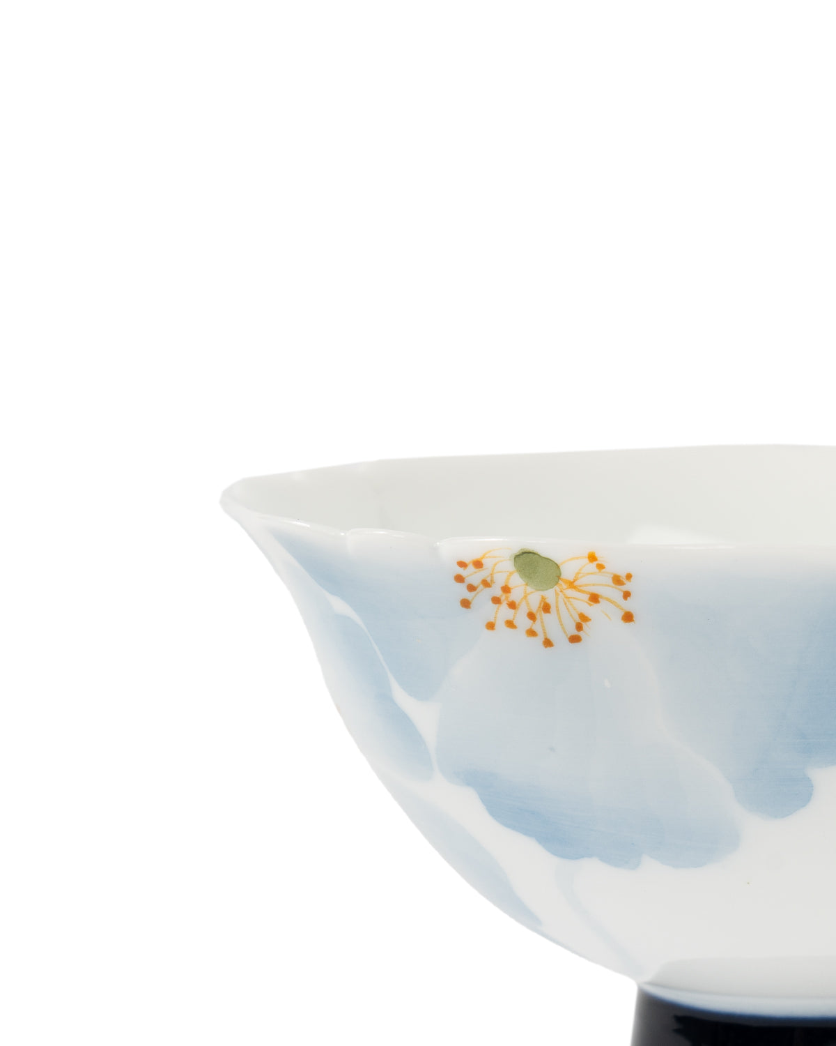 CRAFILAB | Blue Begonia & Tall Foot Floral Teacup