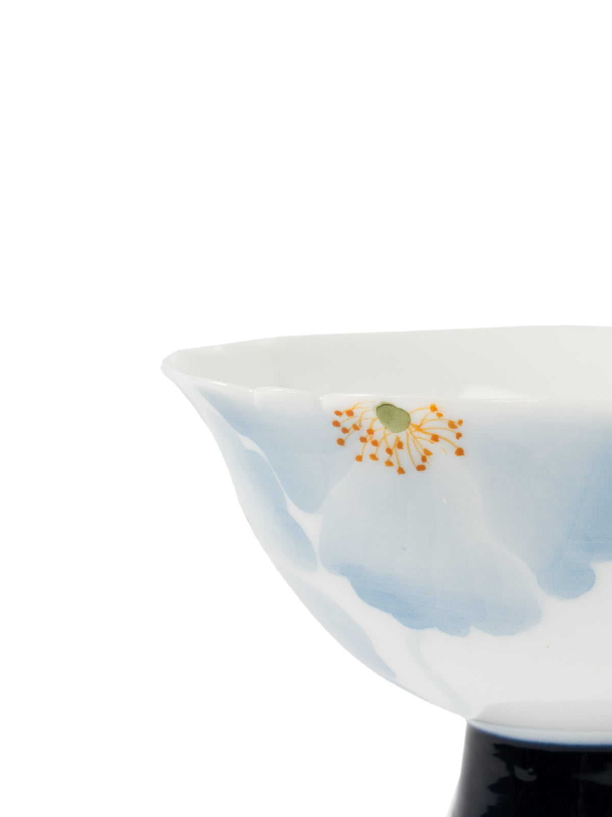 CRAFILAB | Blue Begonia & Tall Foot Floral Teacup