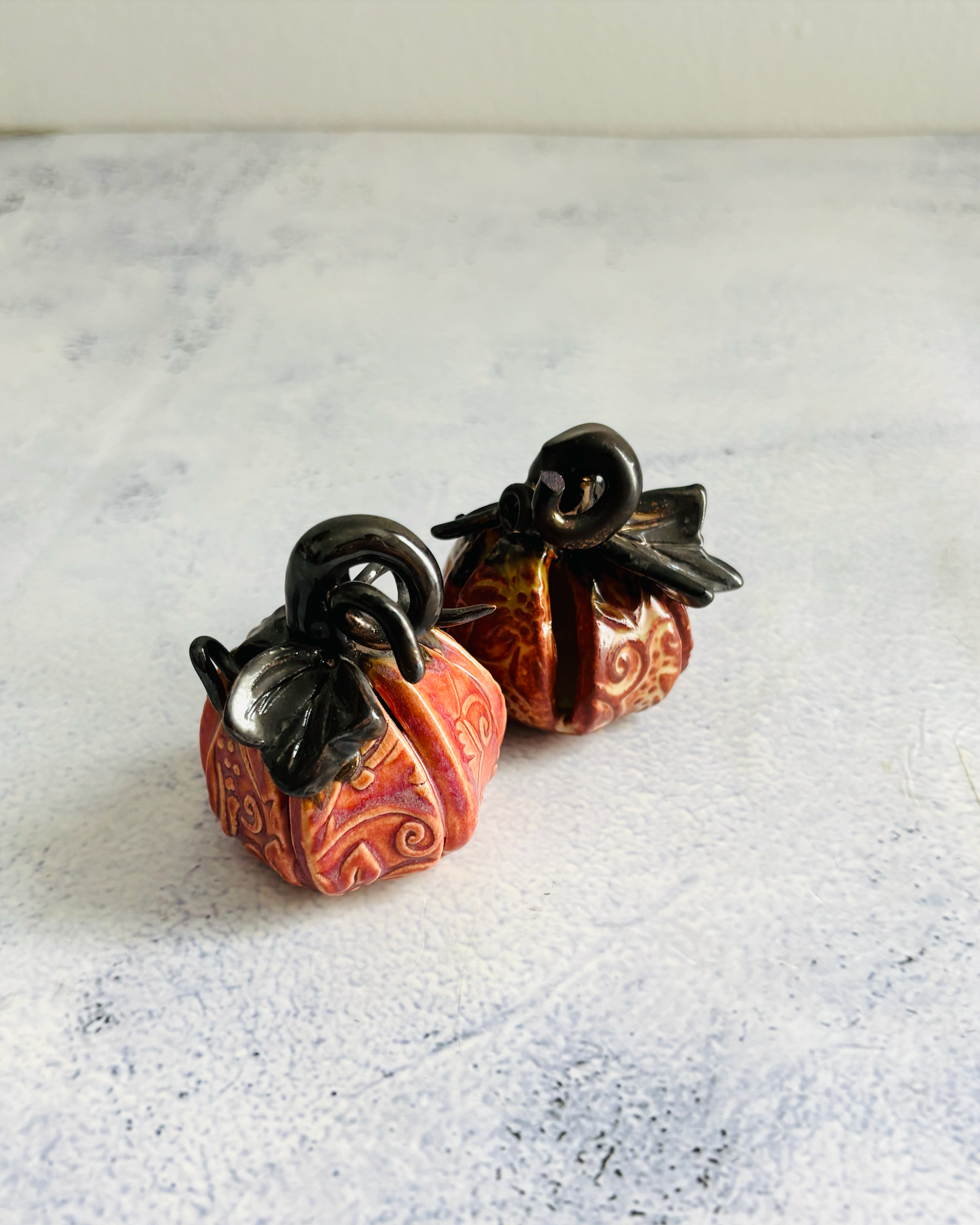 CERAMIC BY JAS | Handmade Ceramic Pumpkin Décor S
