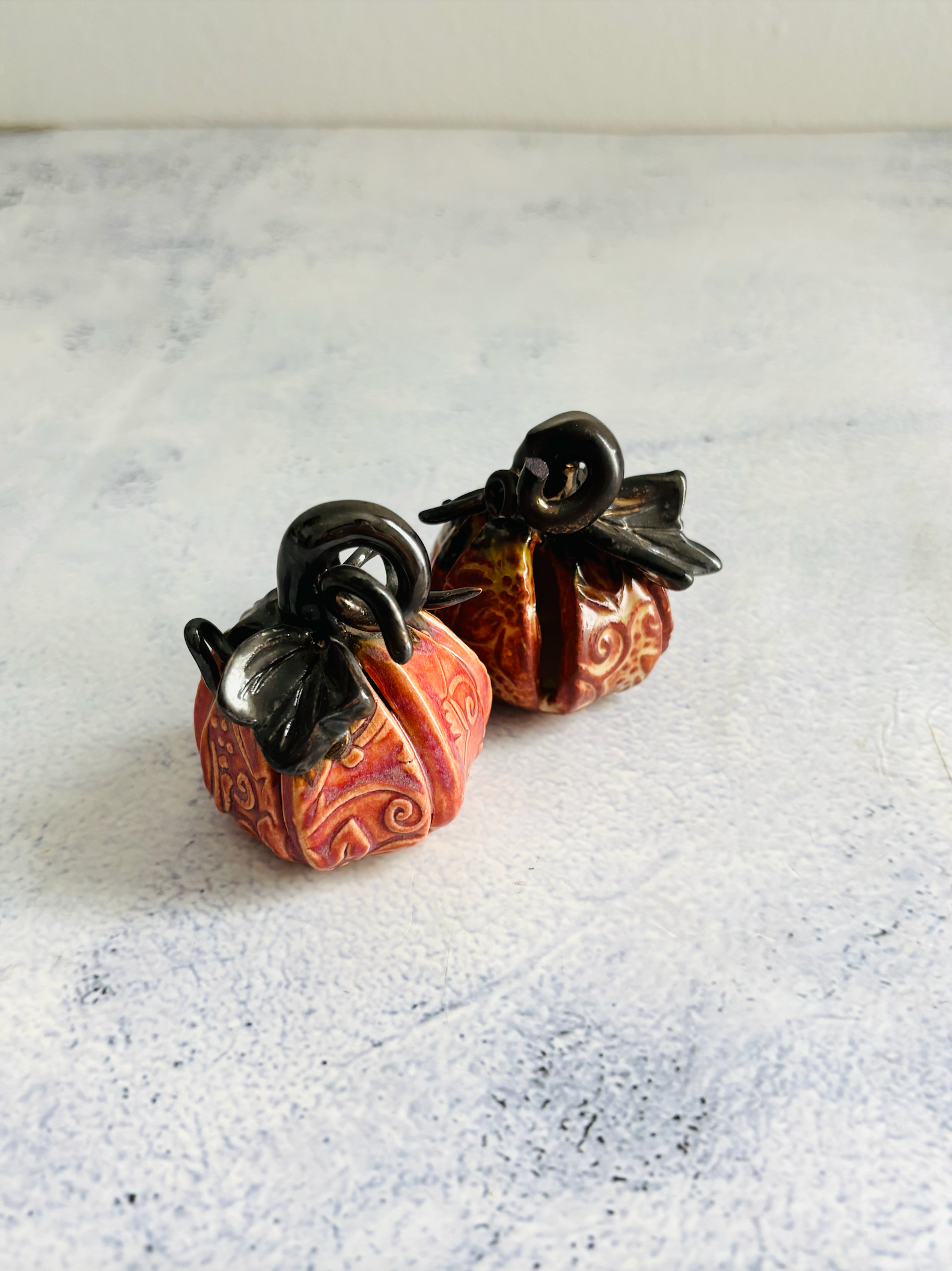 CERAMIC BY JAS | Handmade Ceramic Pumpkin Décor S