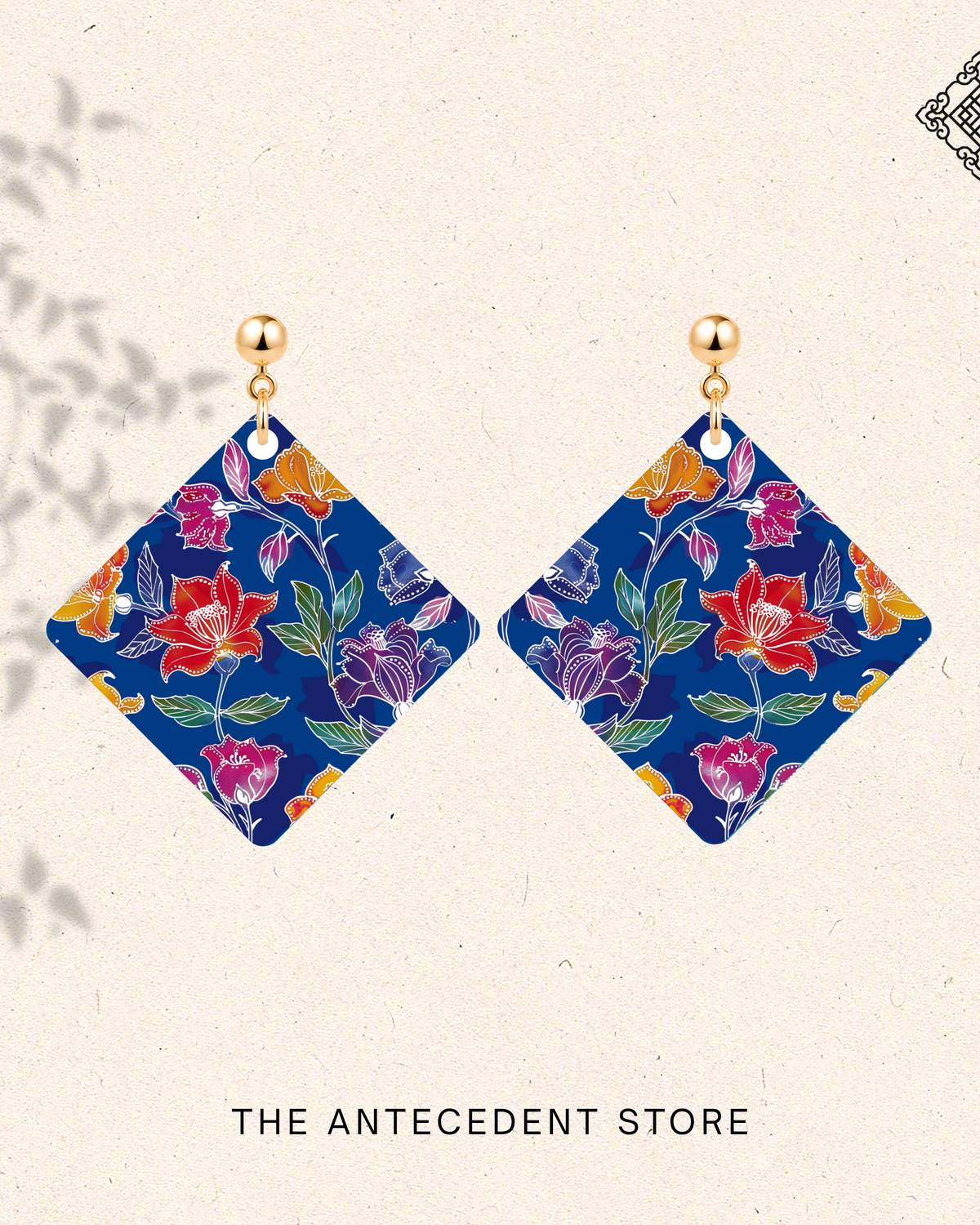 THE ANTECEDENT STORE | Batik Garden City Earrings | Stories Of Singapore