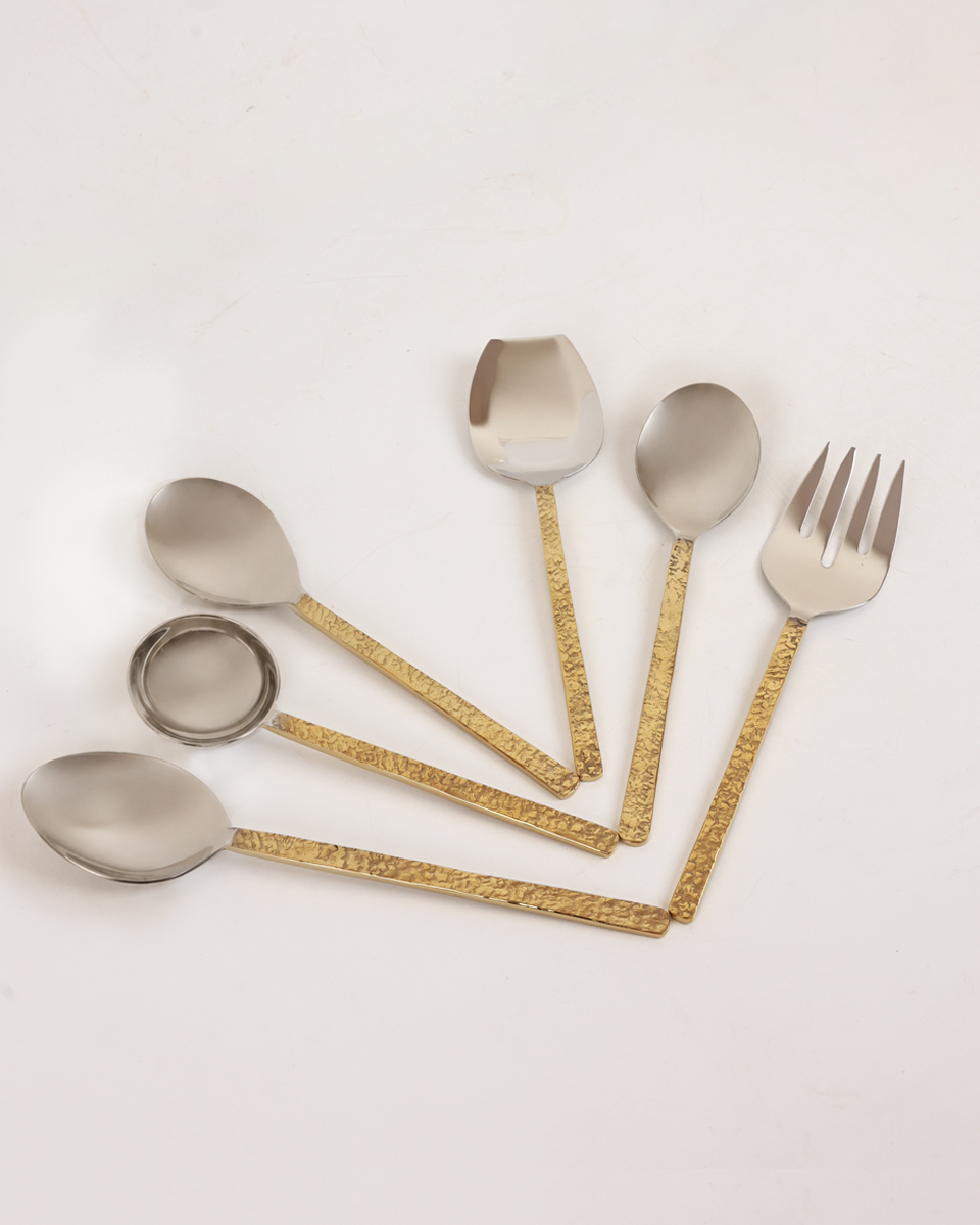 TABLE MANNERS | Fine Frost Serving Set - Set of 6