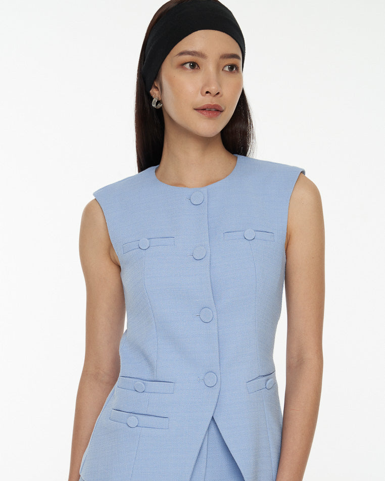 DRESSINGPAULA | Tailored Tweed Vest Top