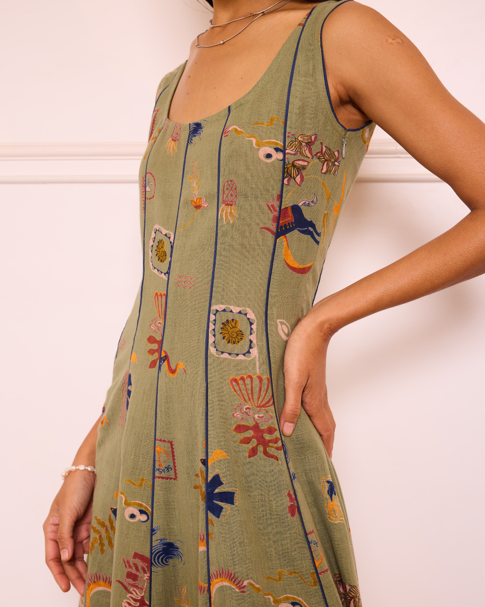 SUI | Bold Nights Handwoven Maxi Dress