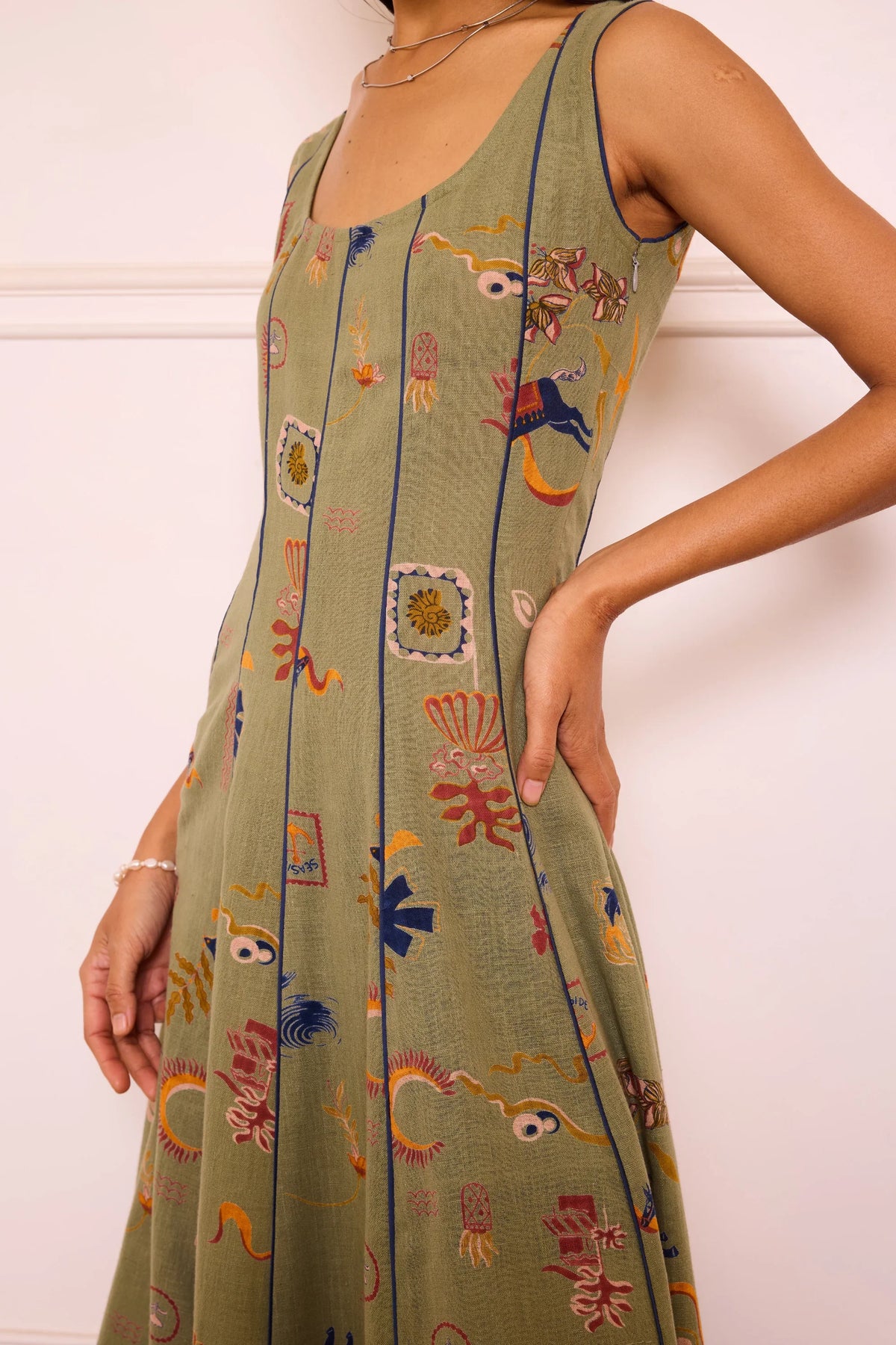SUI | Bold Nights Handwoven Maxi Dress