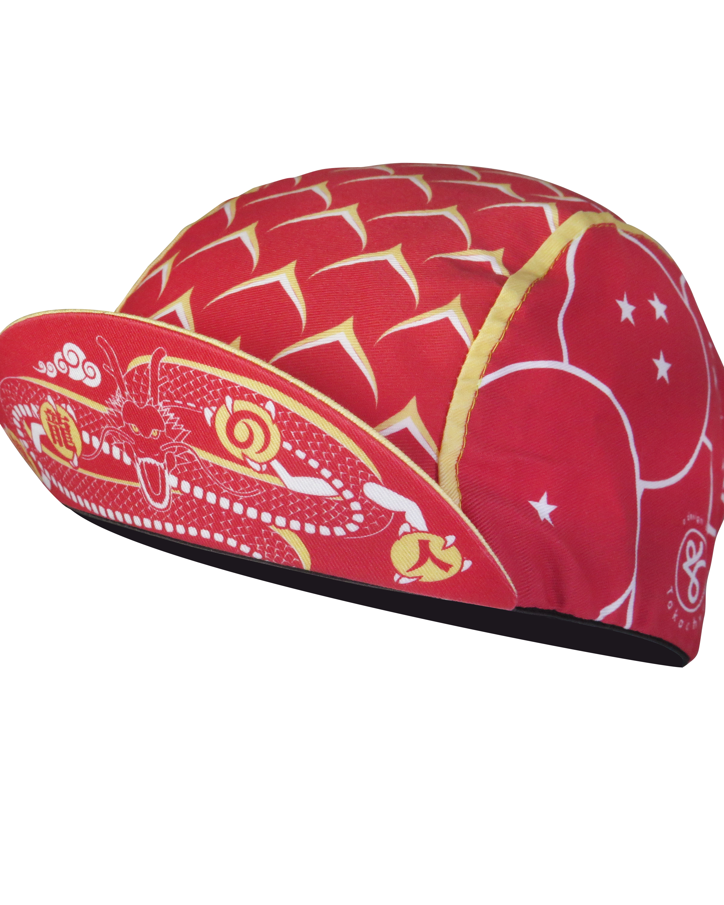 A DESIGN BY TAKACHYA | Cycling Cap - DragonfruitZ Auspicious Red