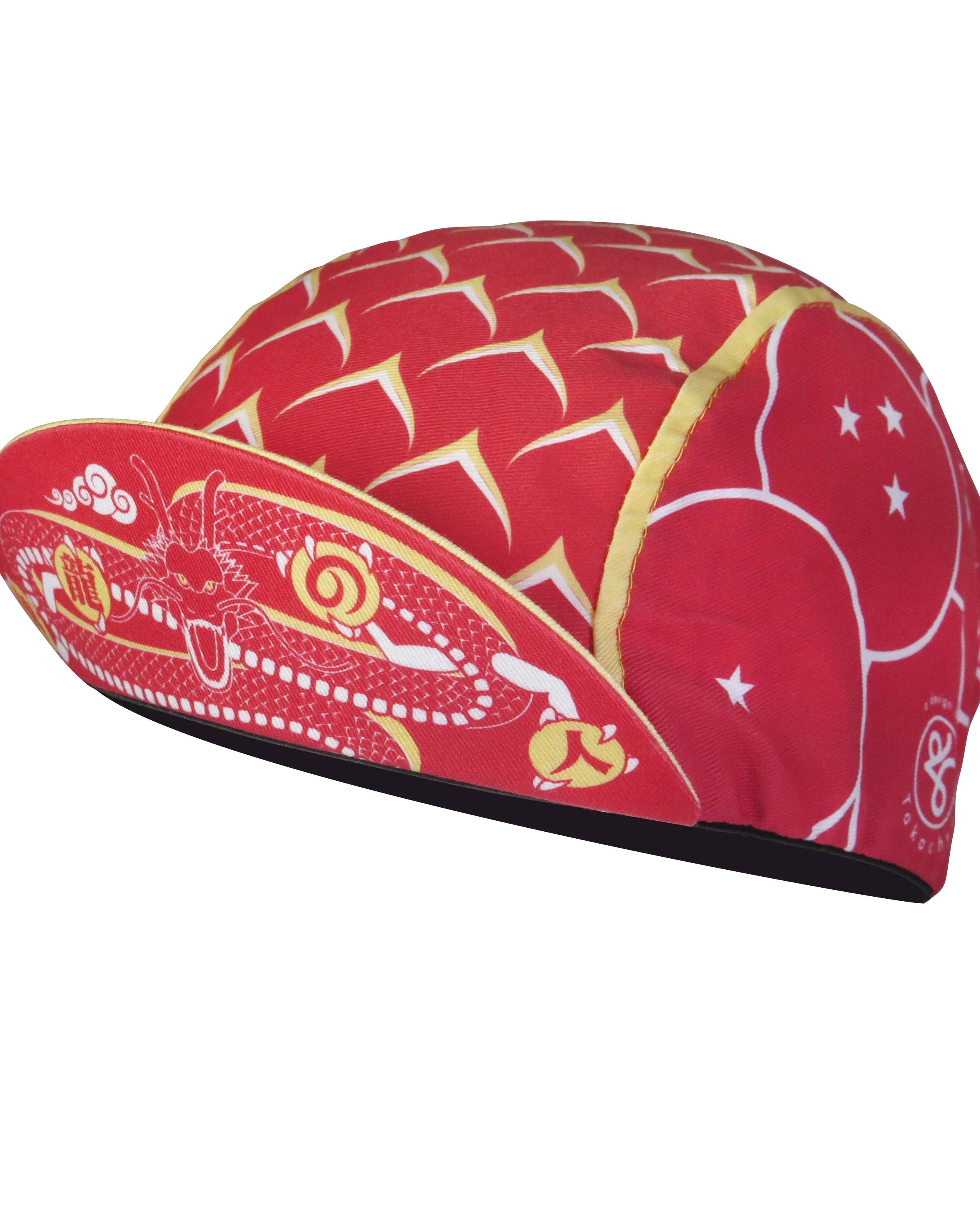A DESIGN BY TAKACHYA | Cycling Cap - DragonfruitZ Auspicious Red