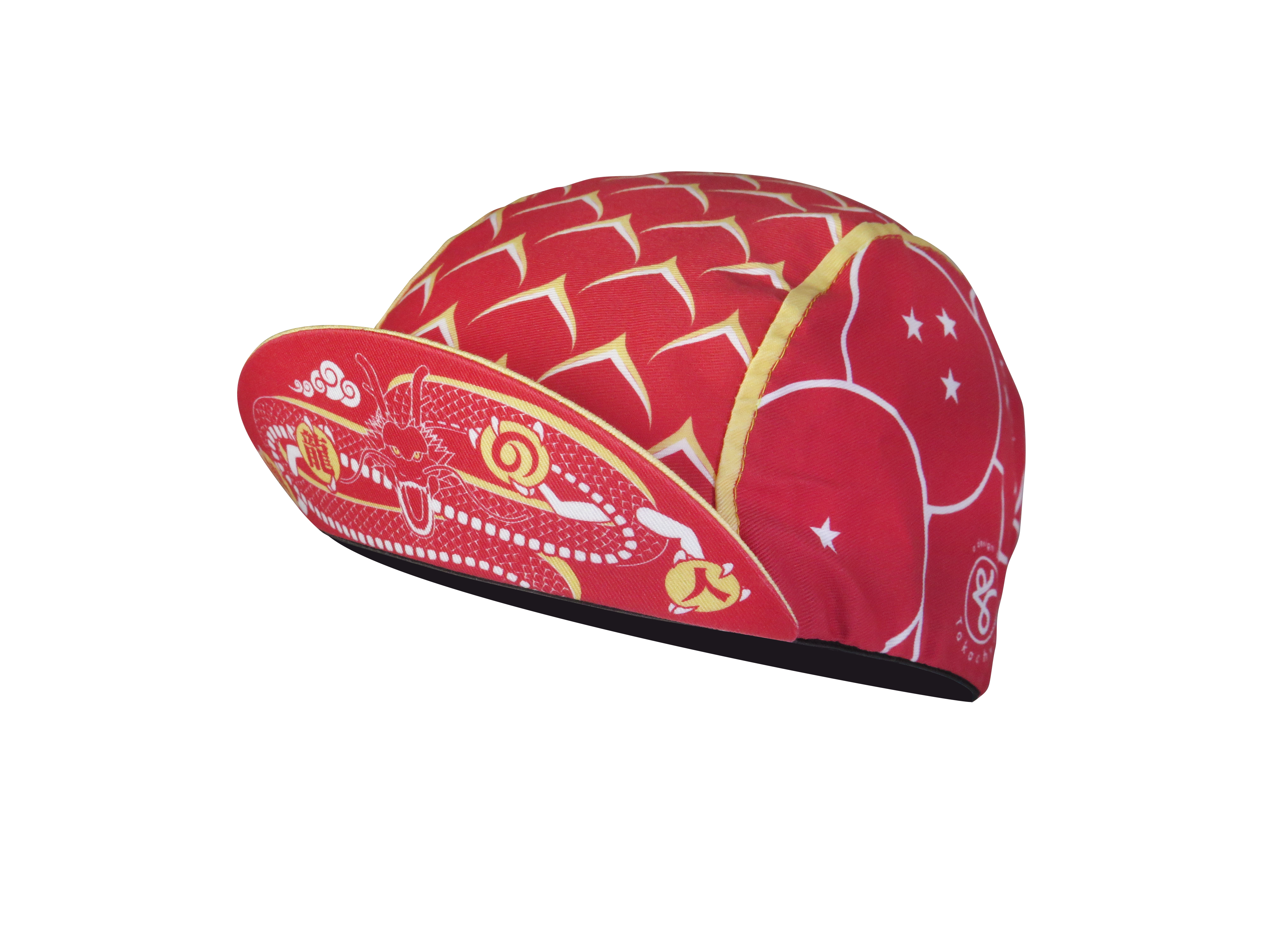 A DESIGN BY TAKACHYA | Cycling Cap - DragonfruitZ Auspicious Red
