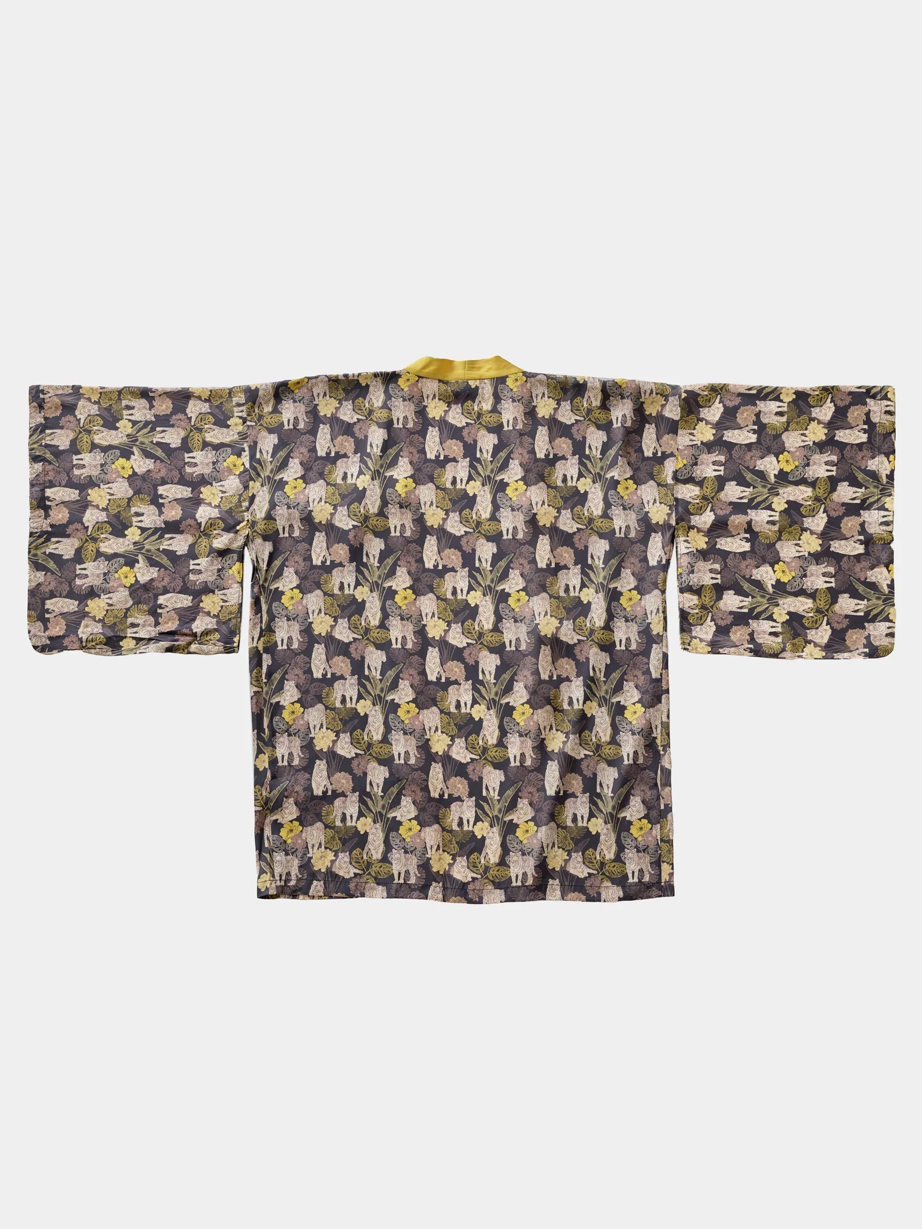STUDIO QILING | Tiger Autumn Silk Blend Kimono