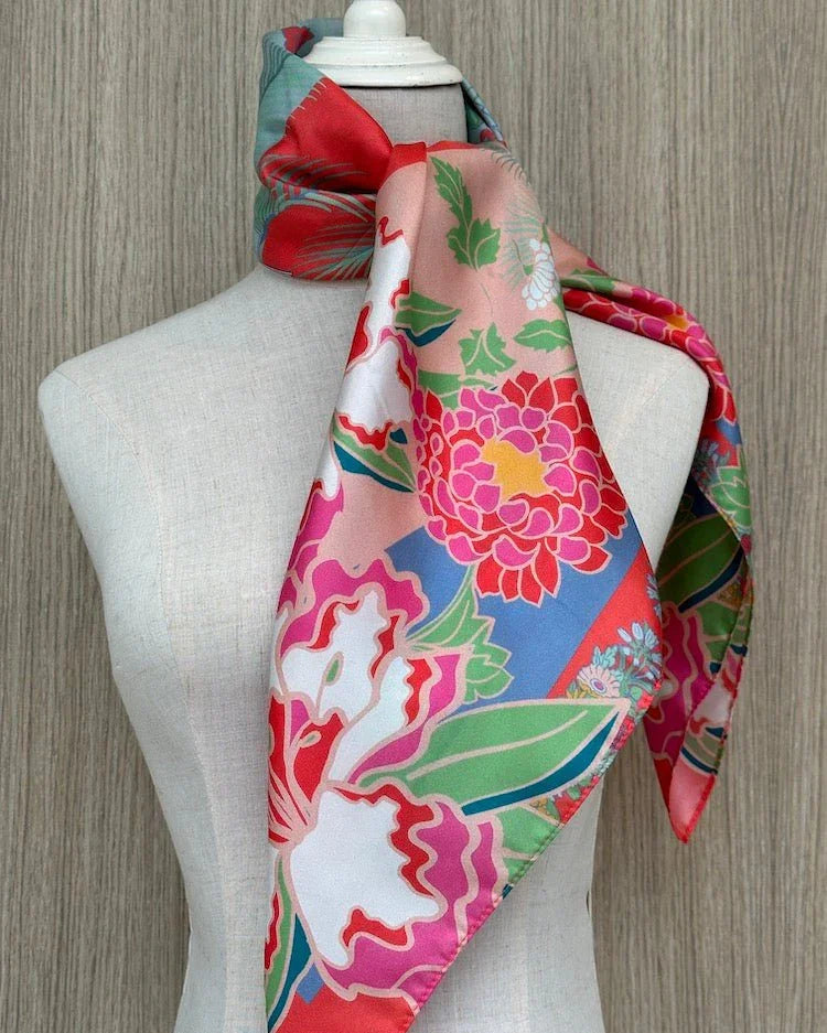 BINARY STYLE | Jalan Besar Silk Square Scarf 87x87cm